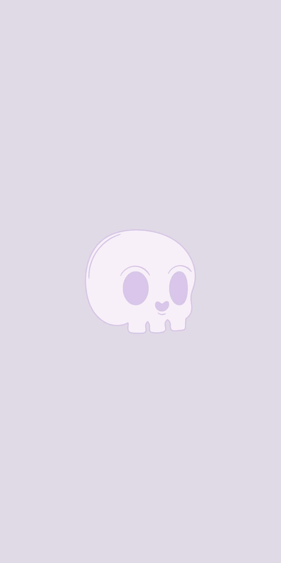 Download Cute Minimalist Skull For Pixel 3 Background