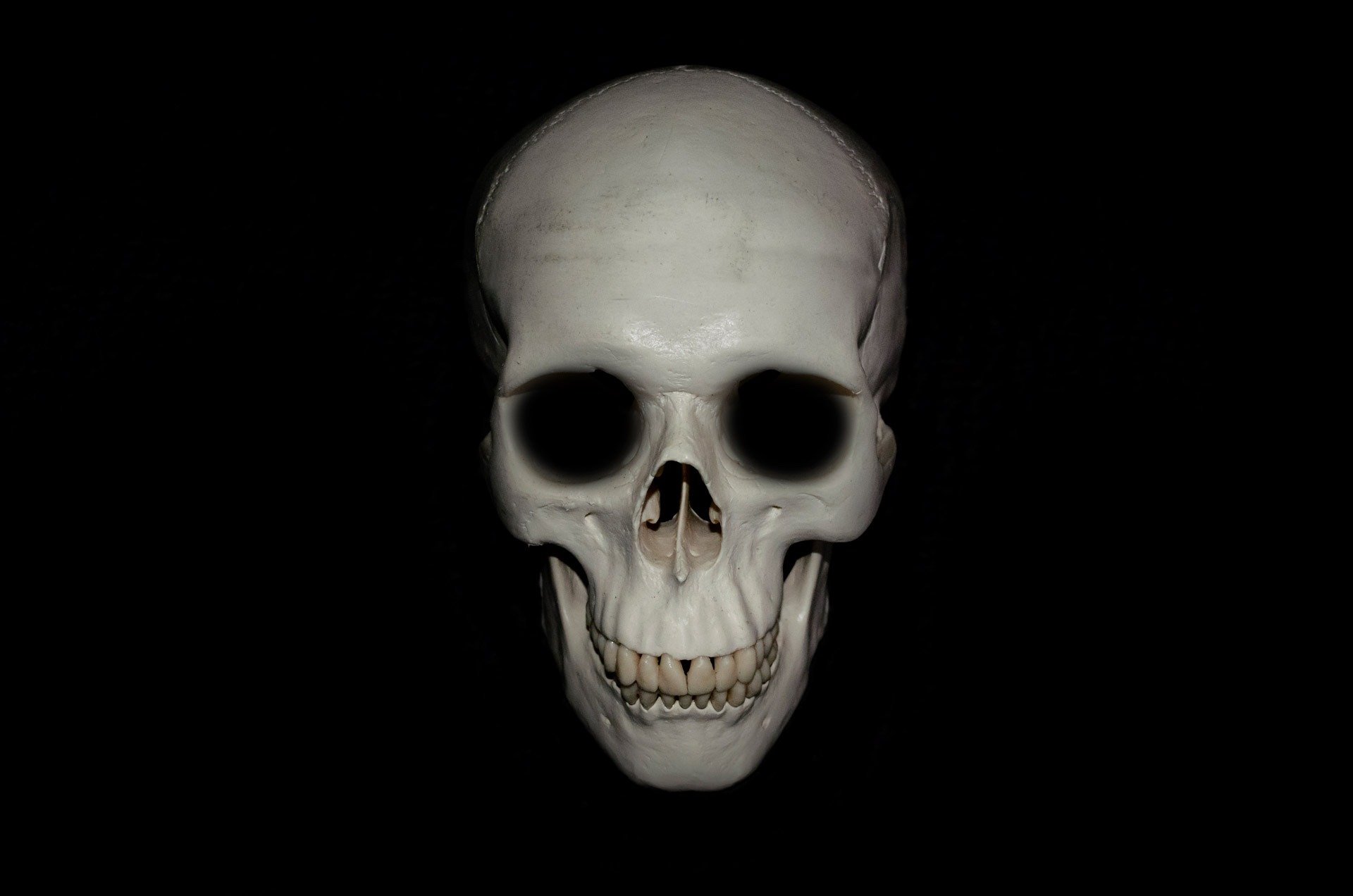 Dark Minimalist Skull HD Wallpaper