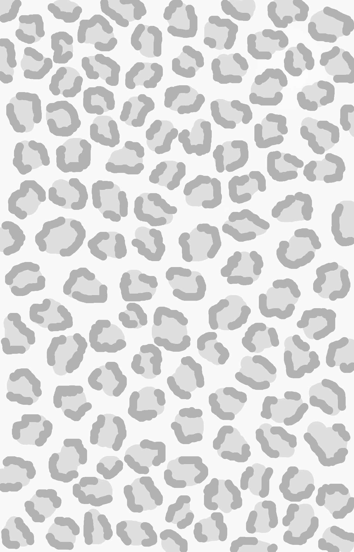Download Light Grey Aesthetic Cute Cheetah Print Wallpaper