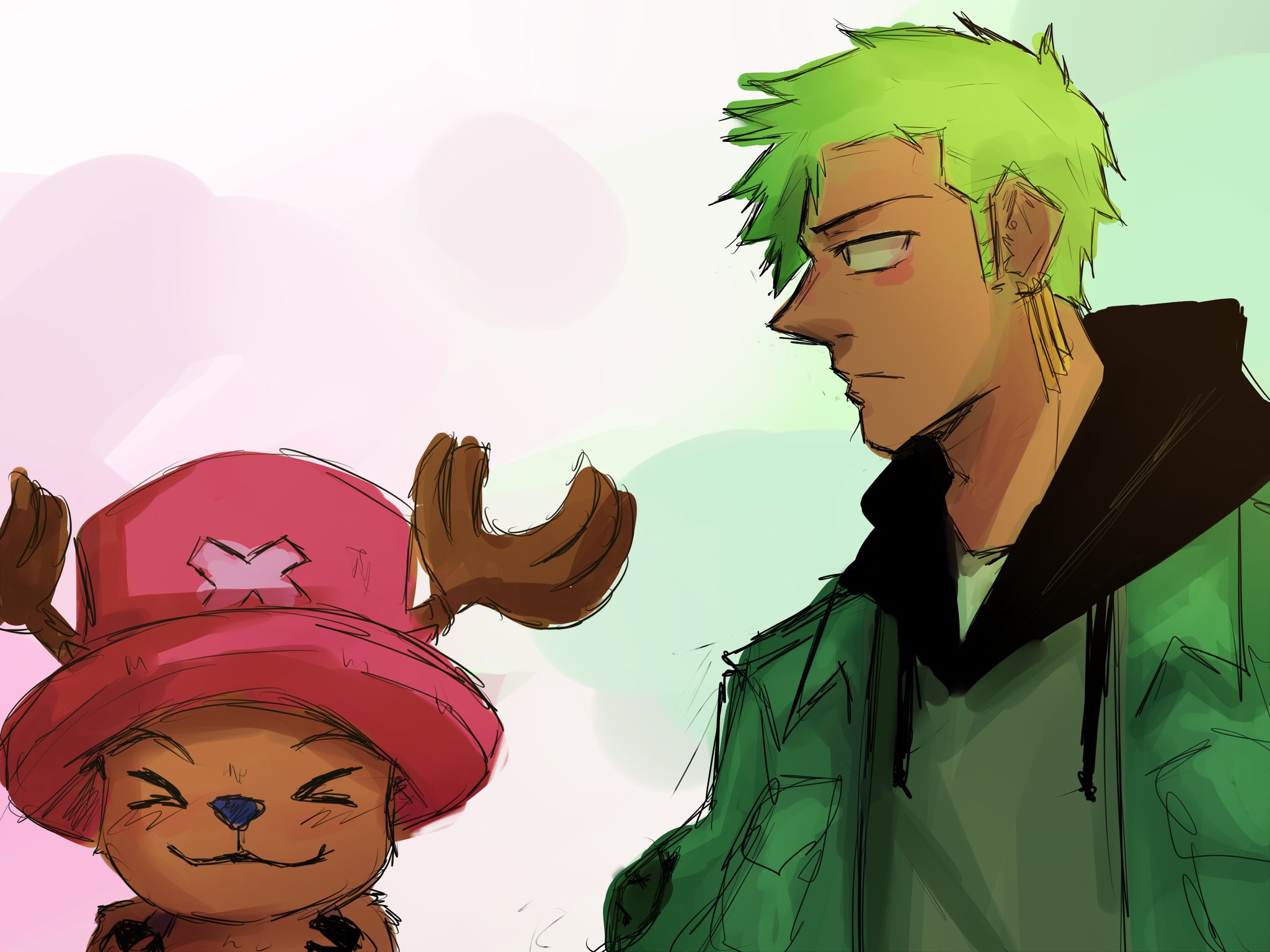 Nioky and chopper! #ONEPIECE