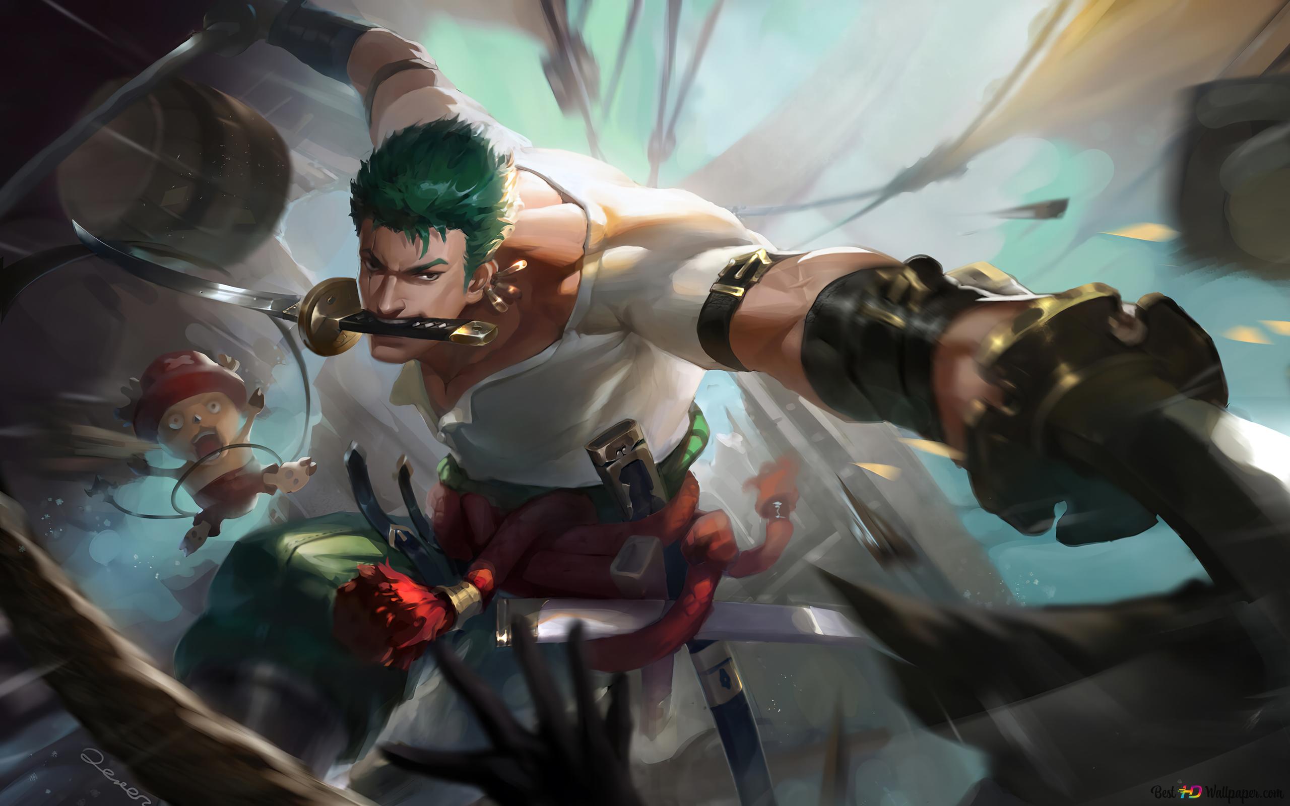 Roronoa Zoro & Tony Tony Chopper 4K wallpaper download