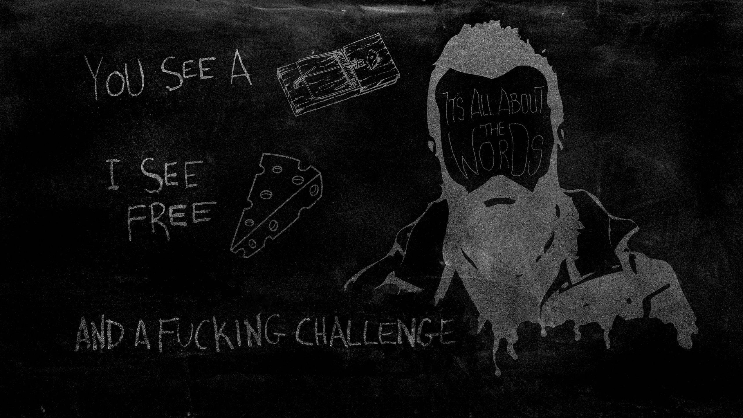 scroobius, Pip, Trap, Cheese, Challange, Fuck, Black, Texts Wallpaper HD / Desktop and Mobile Background