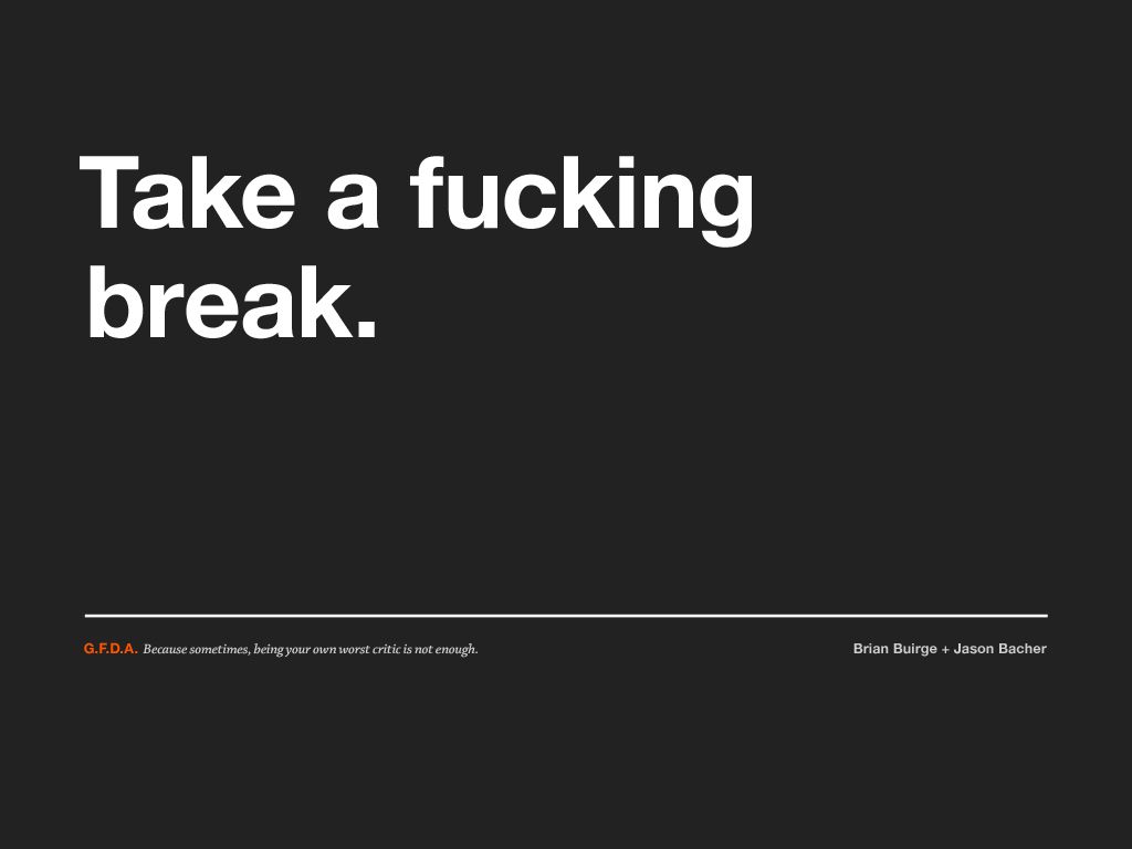 #GFDA ideas. design advice, advice, design