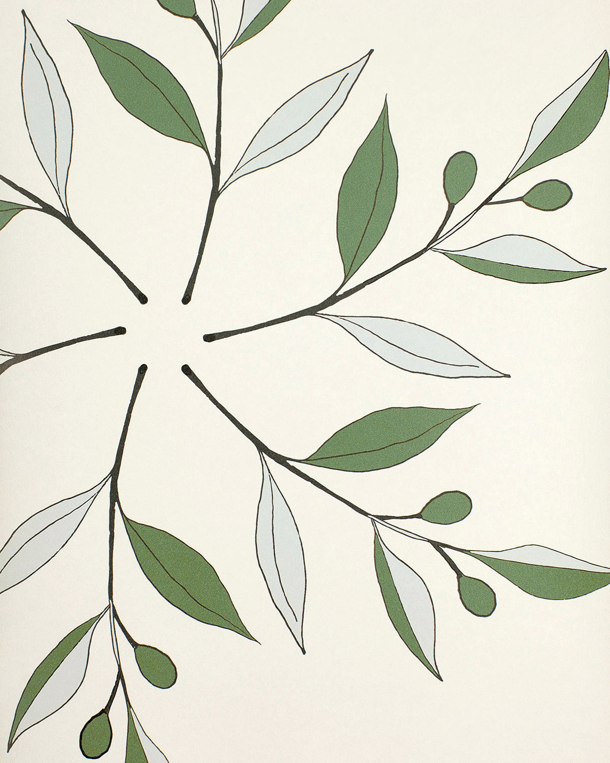 Laurel Wreath Wallpaper