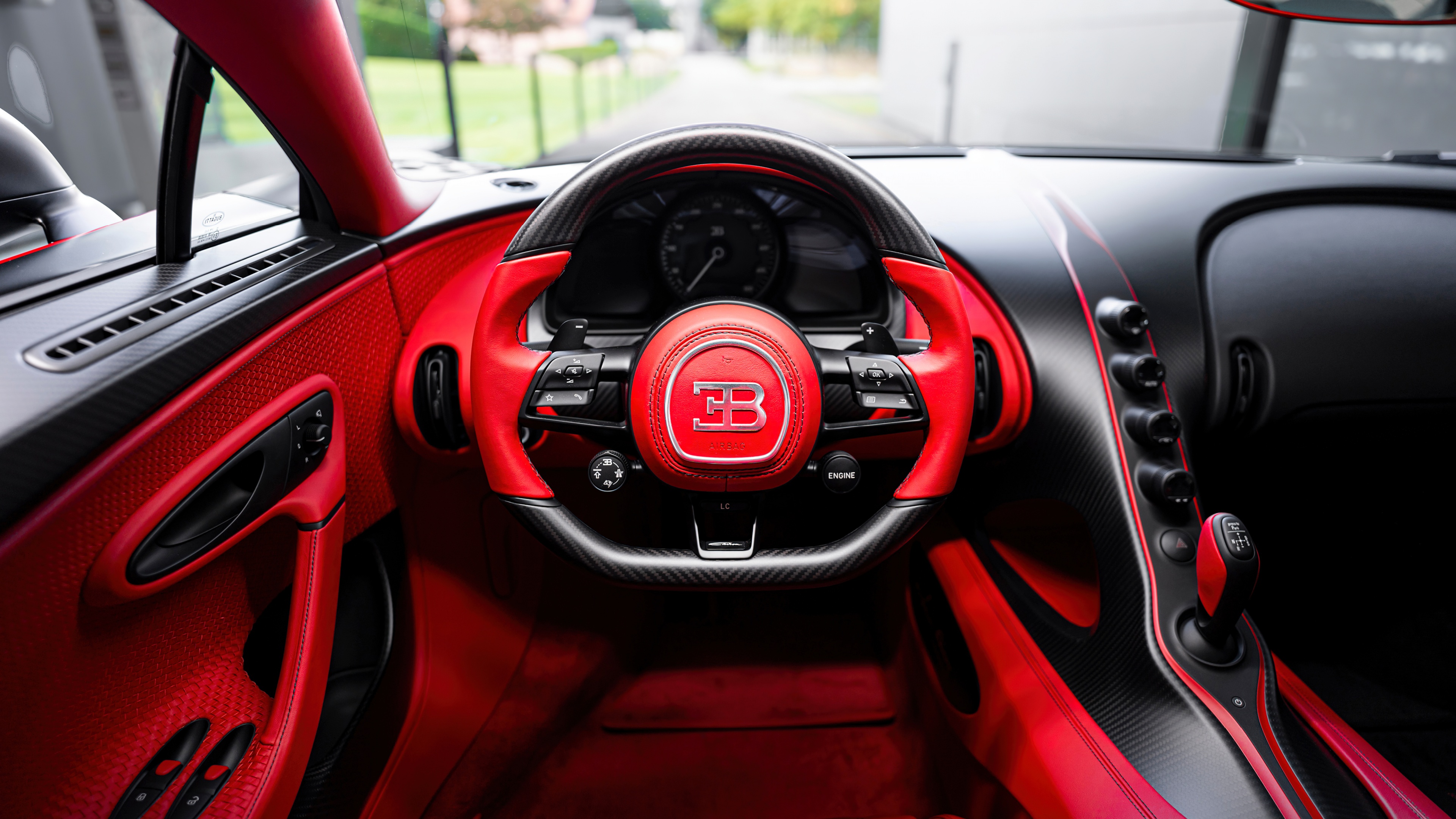 Bugatti Chiron Pur Sport Wallpaper 4K, Interior, Cockpit