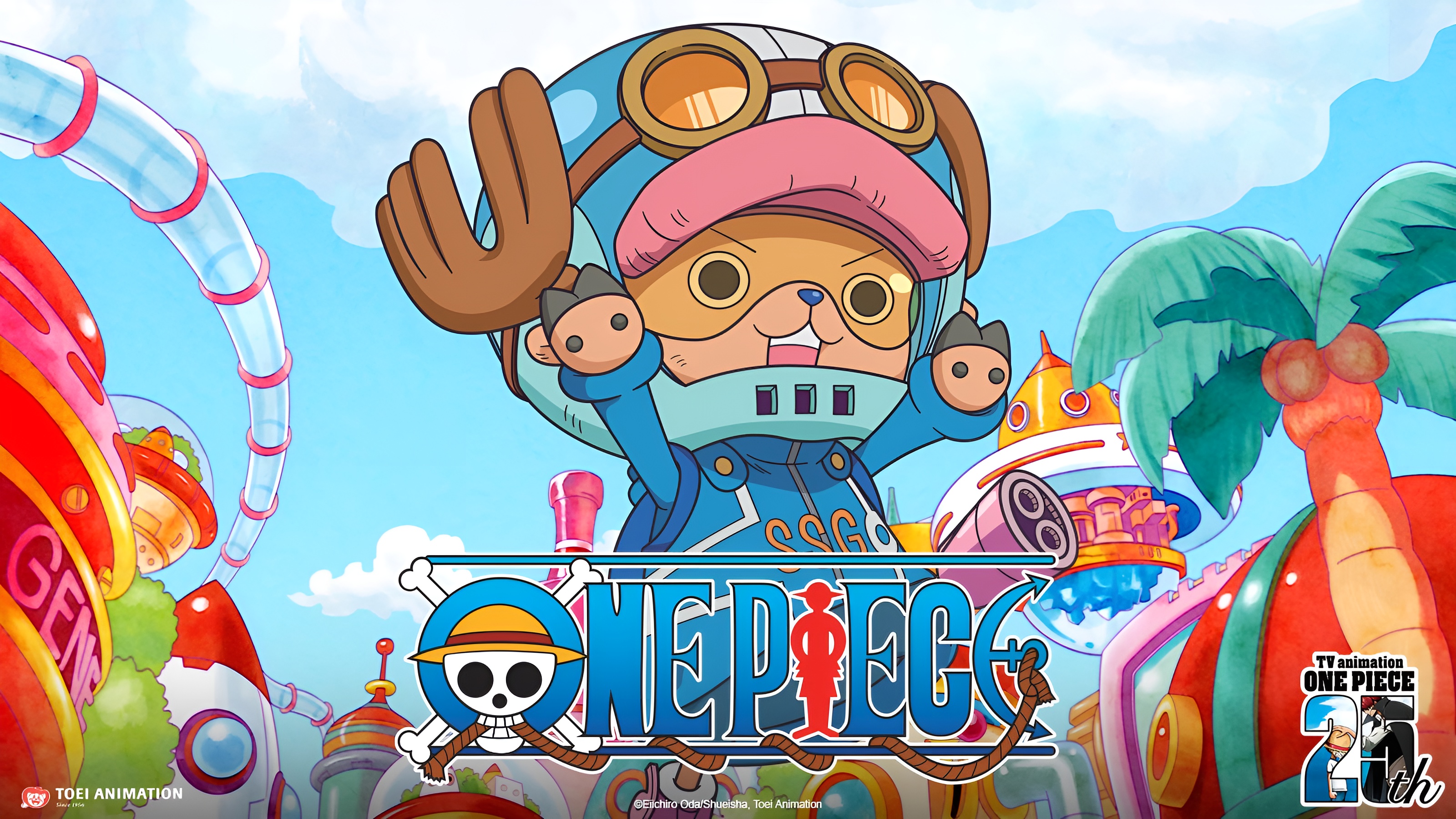 One Piece HD Wallpaper: Tony Tony Chopper's Vibrant Anime Adventure