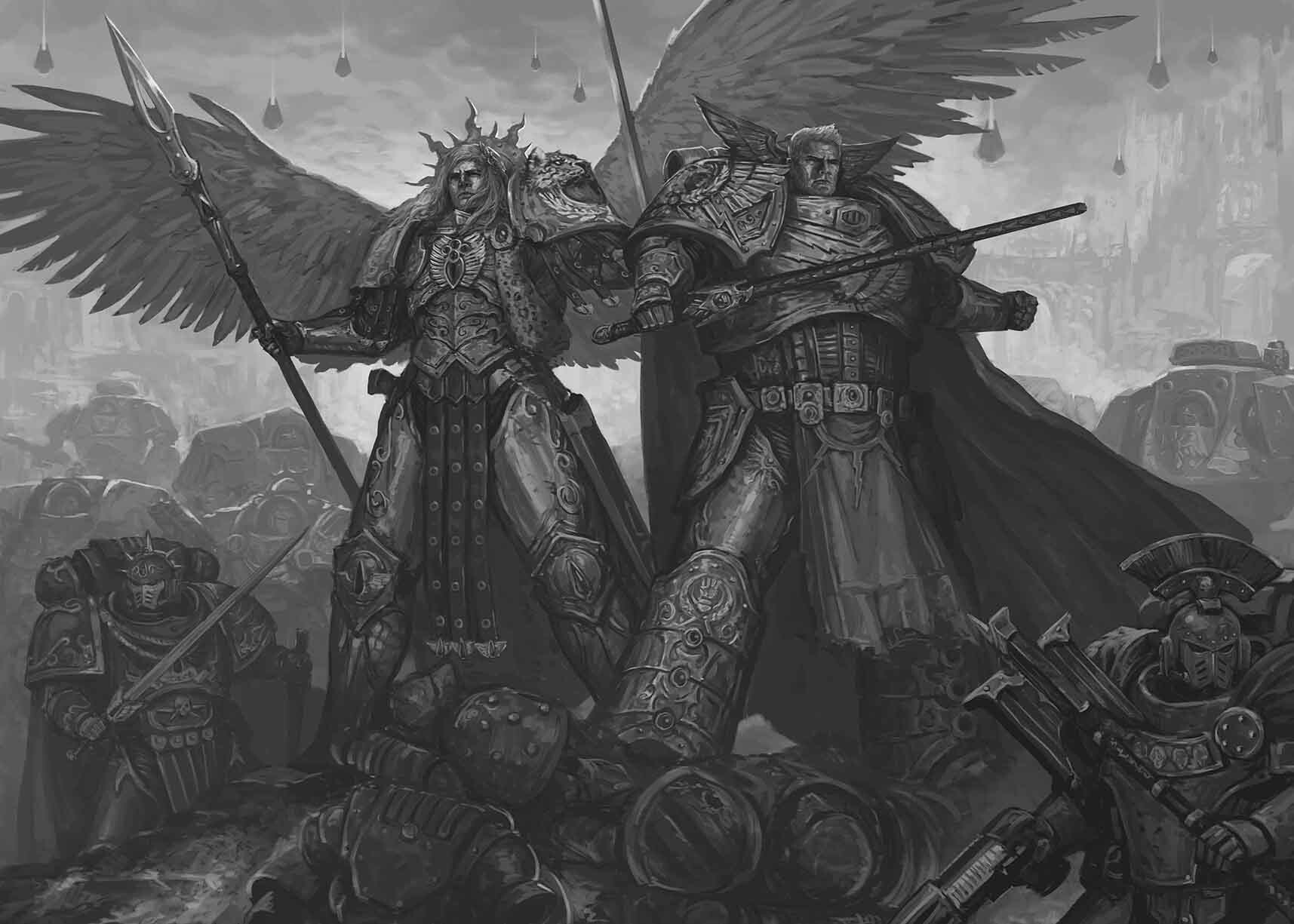 Sanguinius and Rogal Dorn of Terra fanart