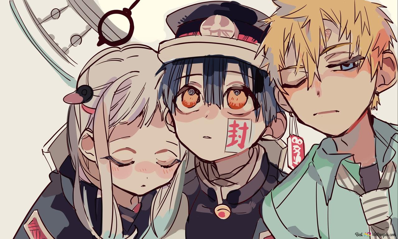 Toilet Bound Hanako Kun! Yashiro, Hanako Kun & Kou Minamoto 2K Wallpaper Download