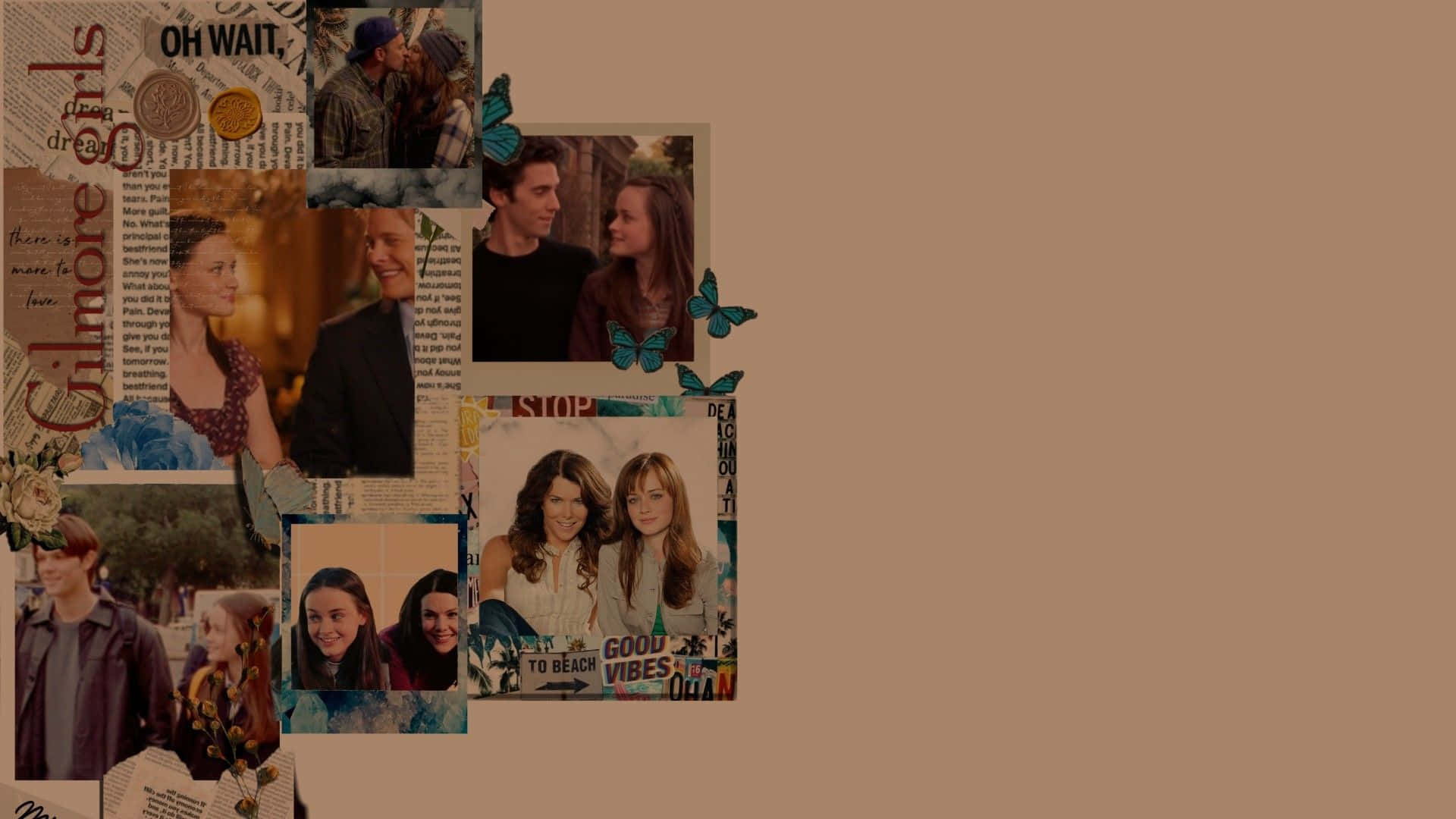 Download Gilmore Girls Collage Aesthetic Wallpaper