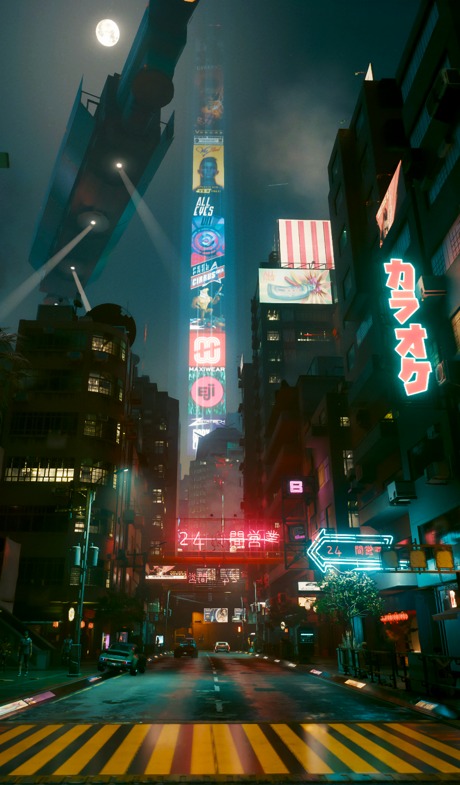 This is the fourth Cyberpunk 2077 phone wallpaper I made, enjoy!