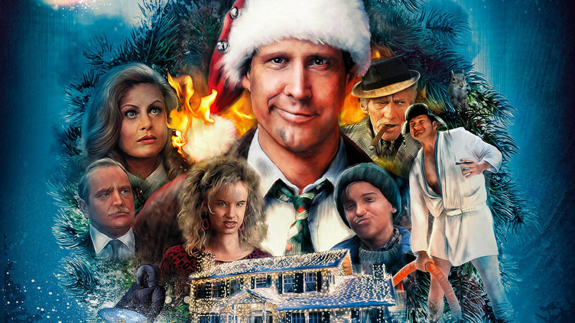 Download Christmas Movie National Lampoon's Christmas Vacation Cast Wallpaper