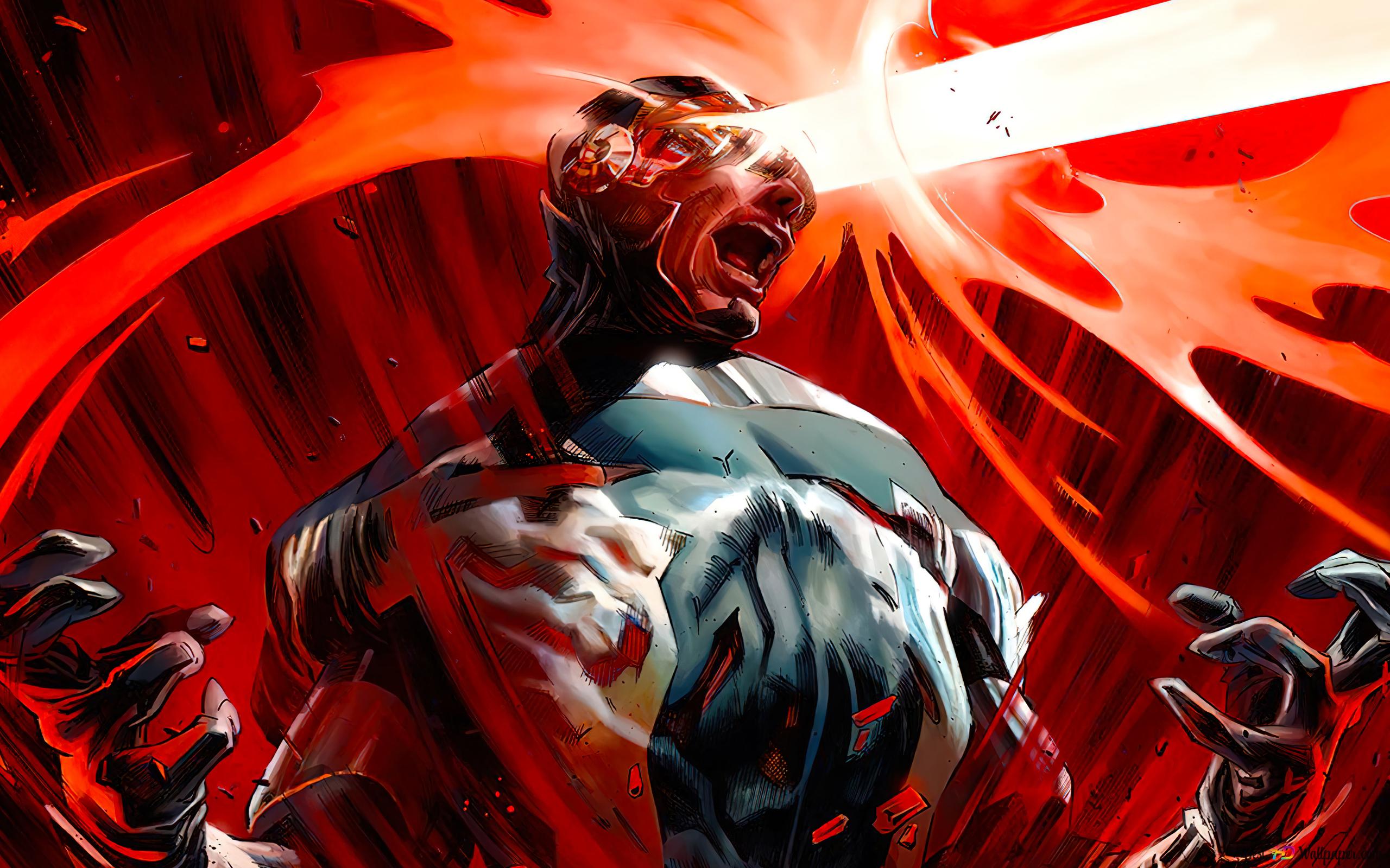 Cyclops Optic Blast Marvel Comics 4K wallpaper download