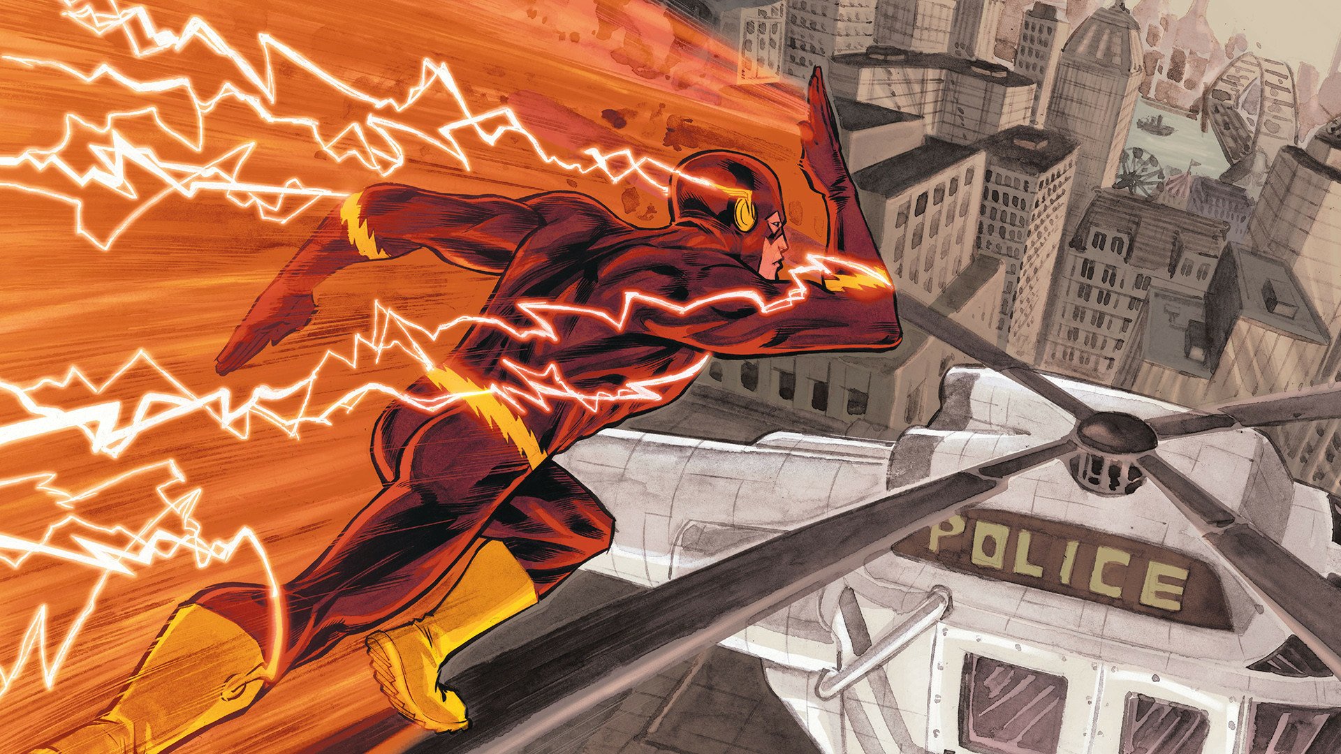 Dynamic Flash: HD Wallpaper from the Comic Universe
