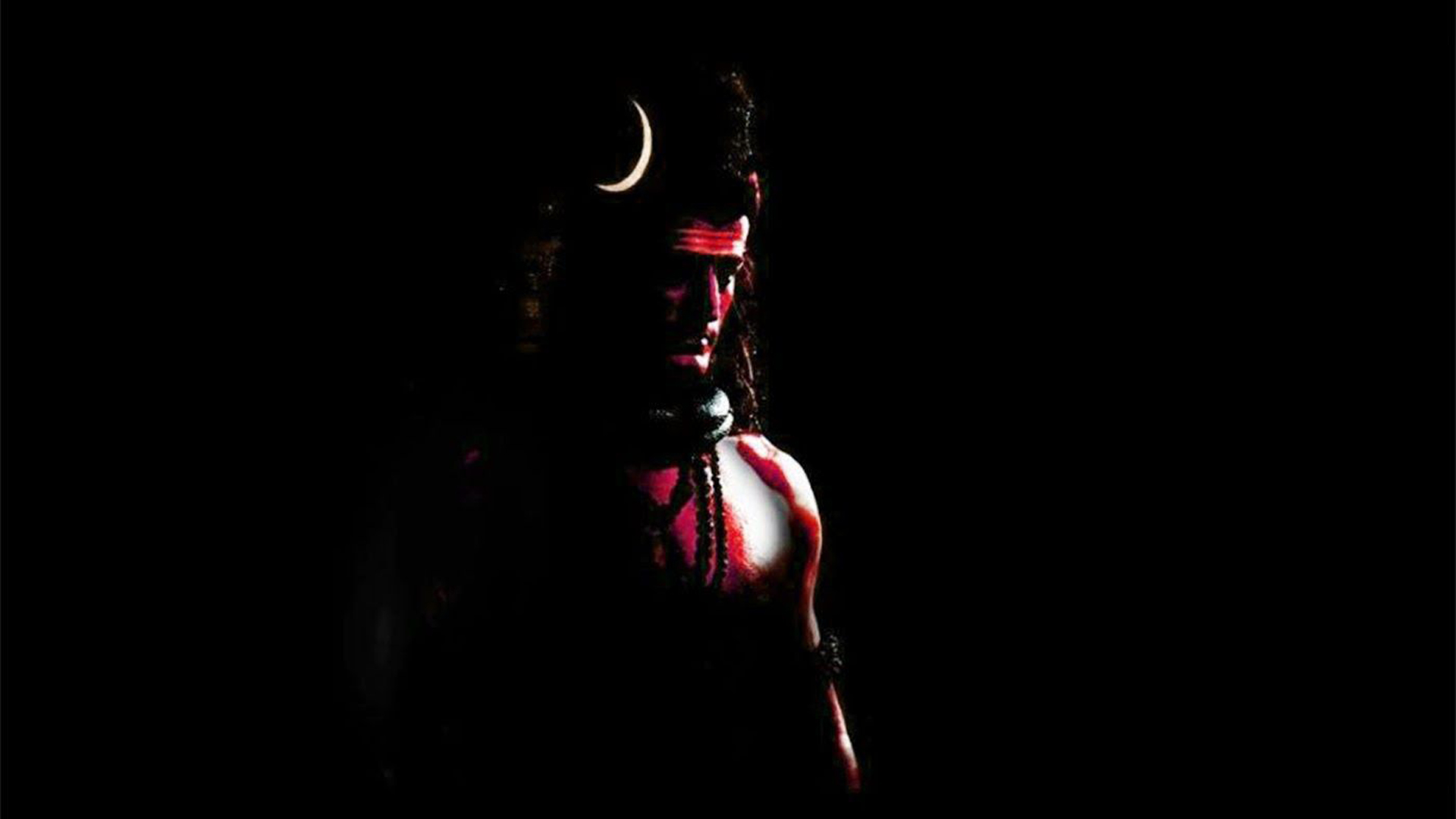 Lord Shiva With Dark Black Background HD Mahadev Wallpaper