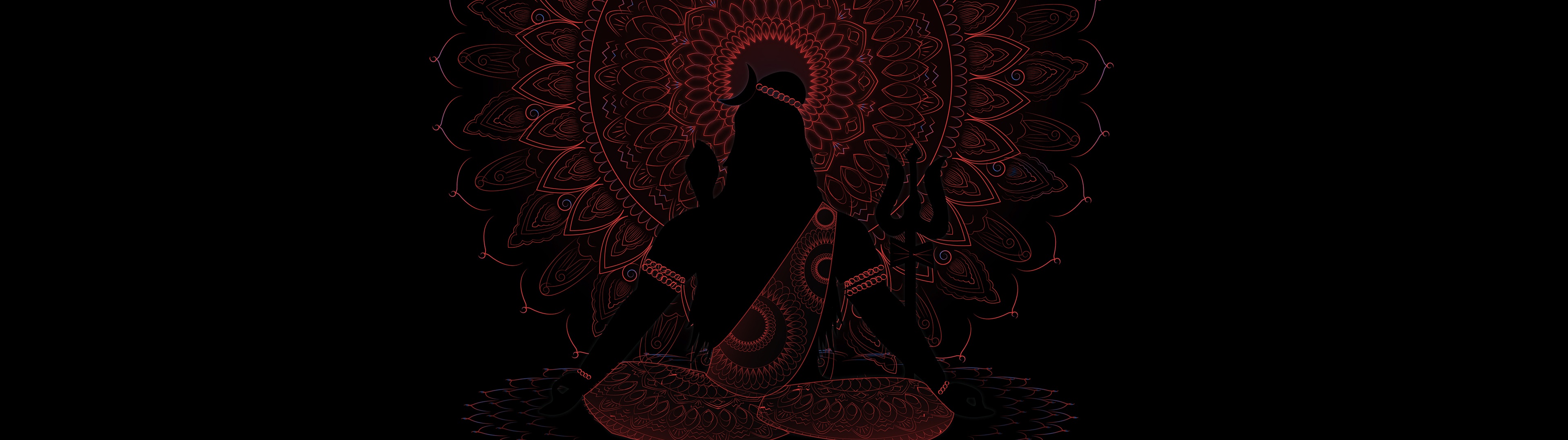 Lord Shiva Wallpaper 4K, AMOLED, Black background