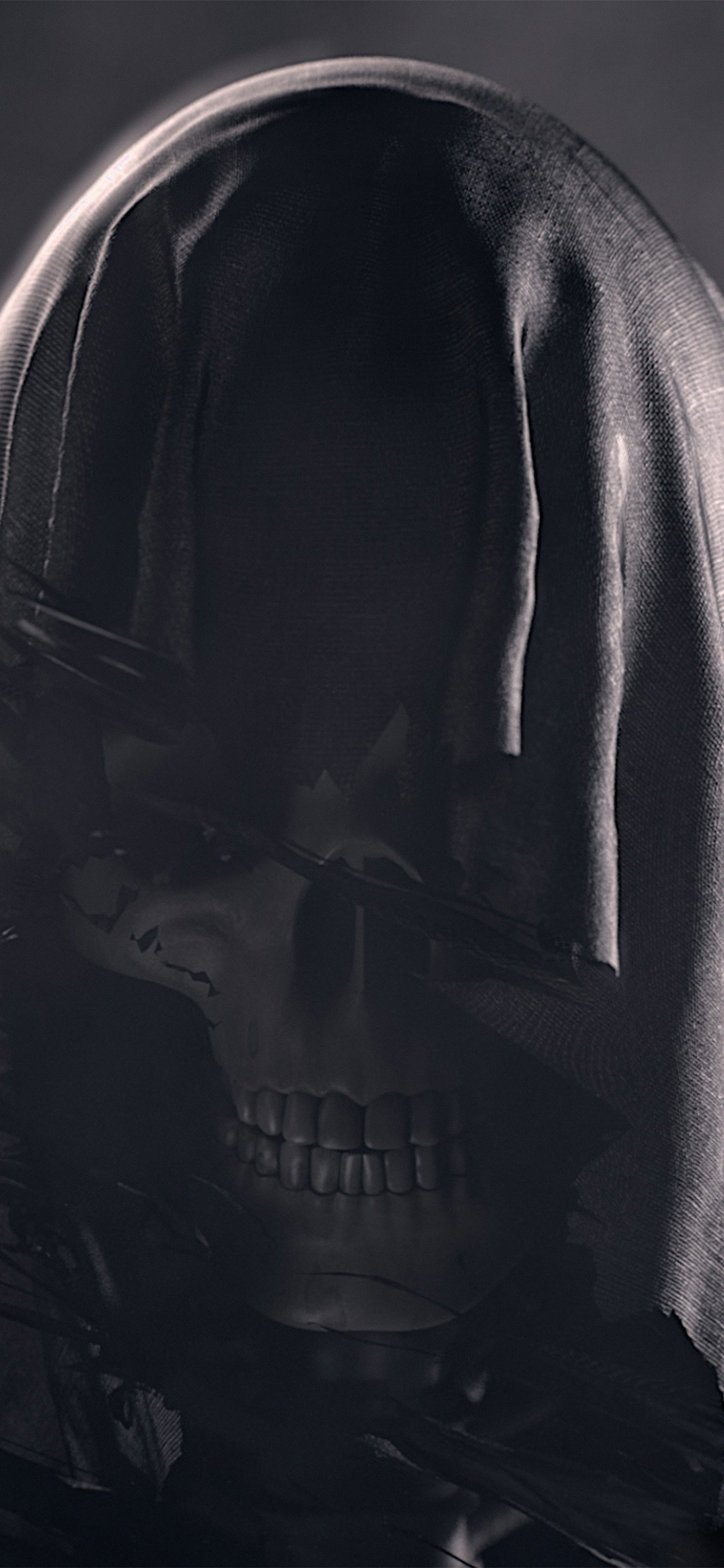 dark skull deadman illustration art