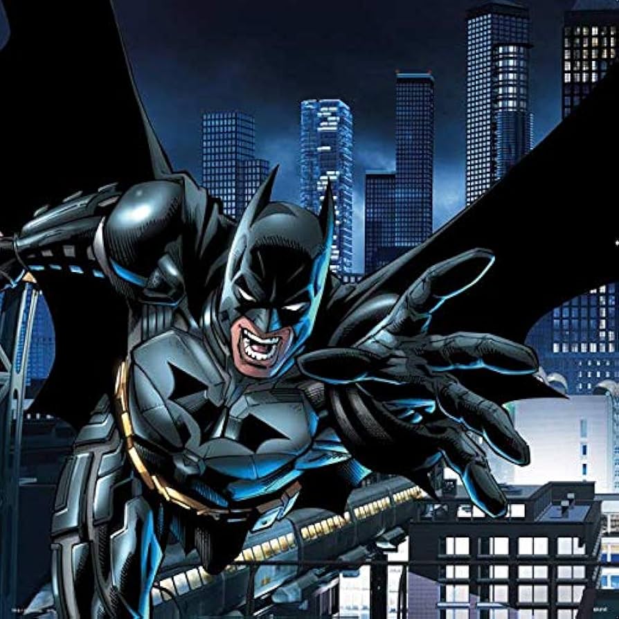 Skinit Decal Gaming Skin Compatible with PS4 Controller Licensed DC Comics Batman Dark Knight Comic Art Action Pose Design, Video Games