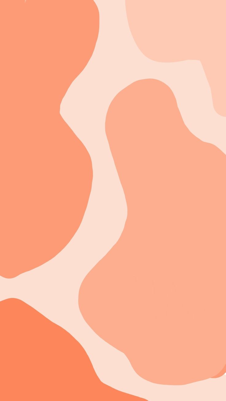 Peach Salmon Plain Aesthetic Wallpaper