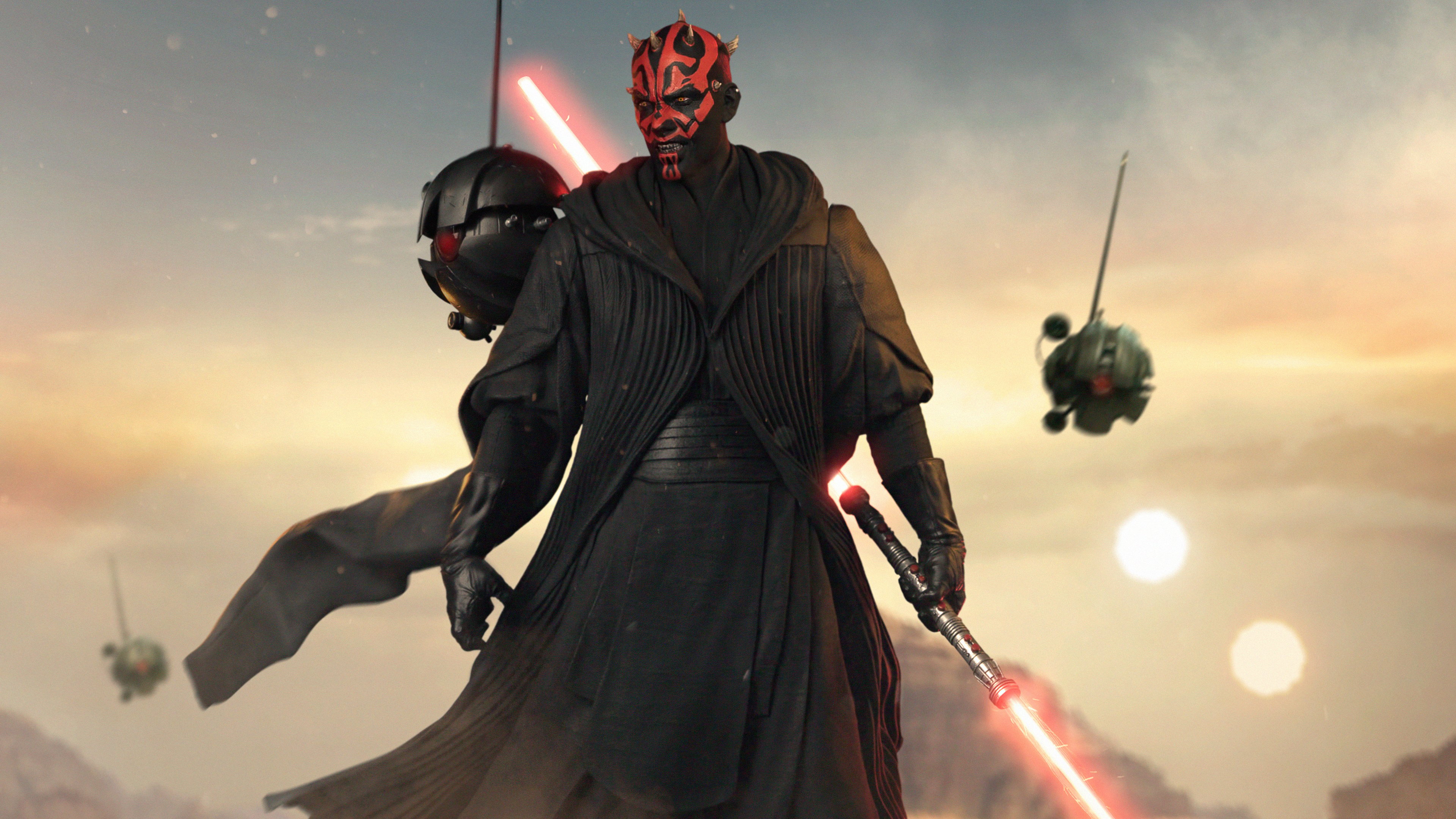 Darth Maul Star Wars Wallpaper 4k for Desktop