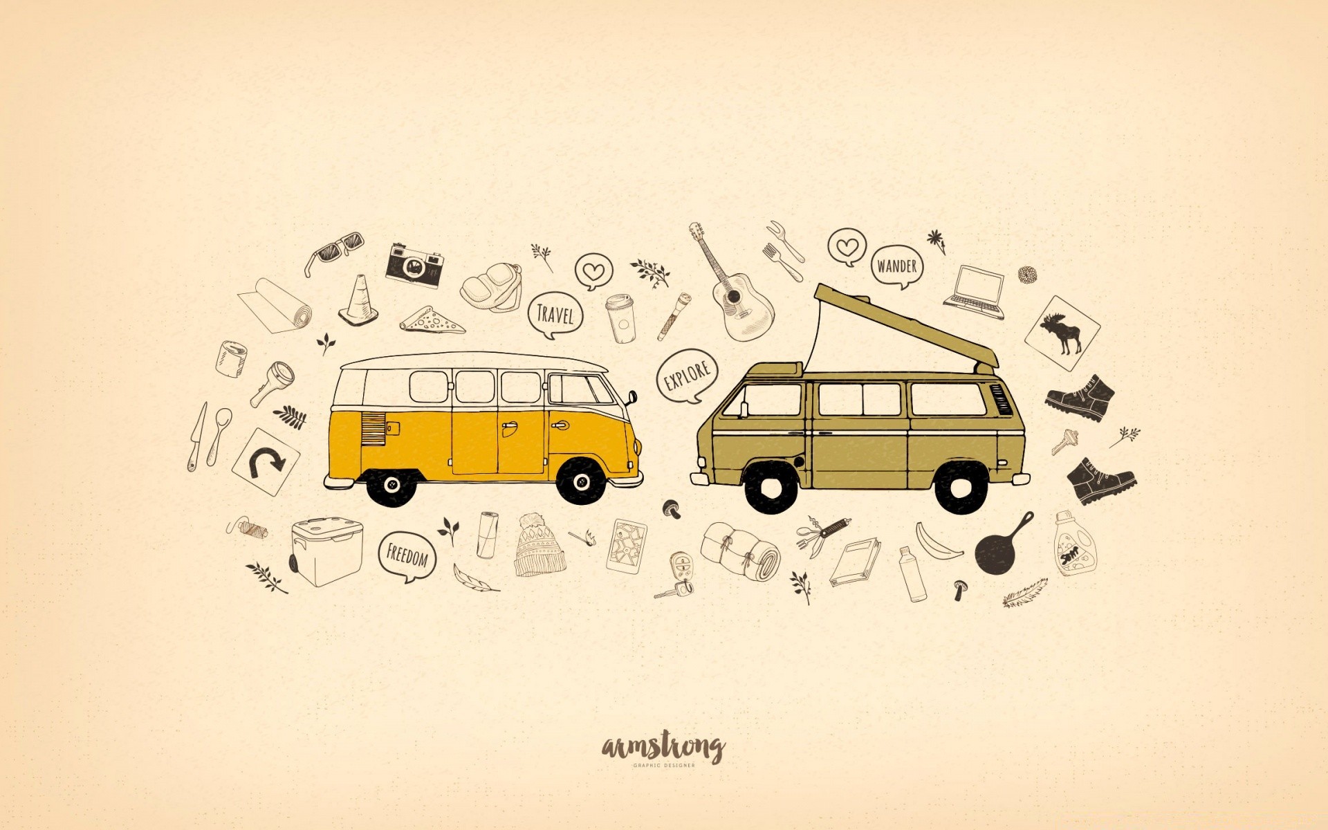Illustration of cars, cool drawing