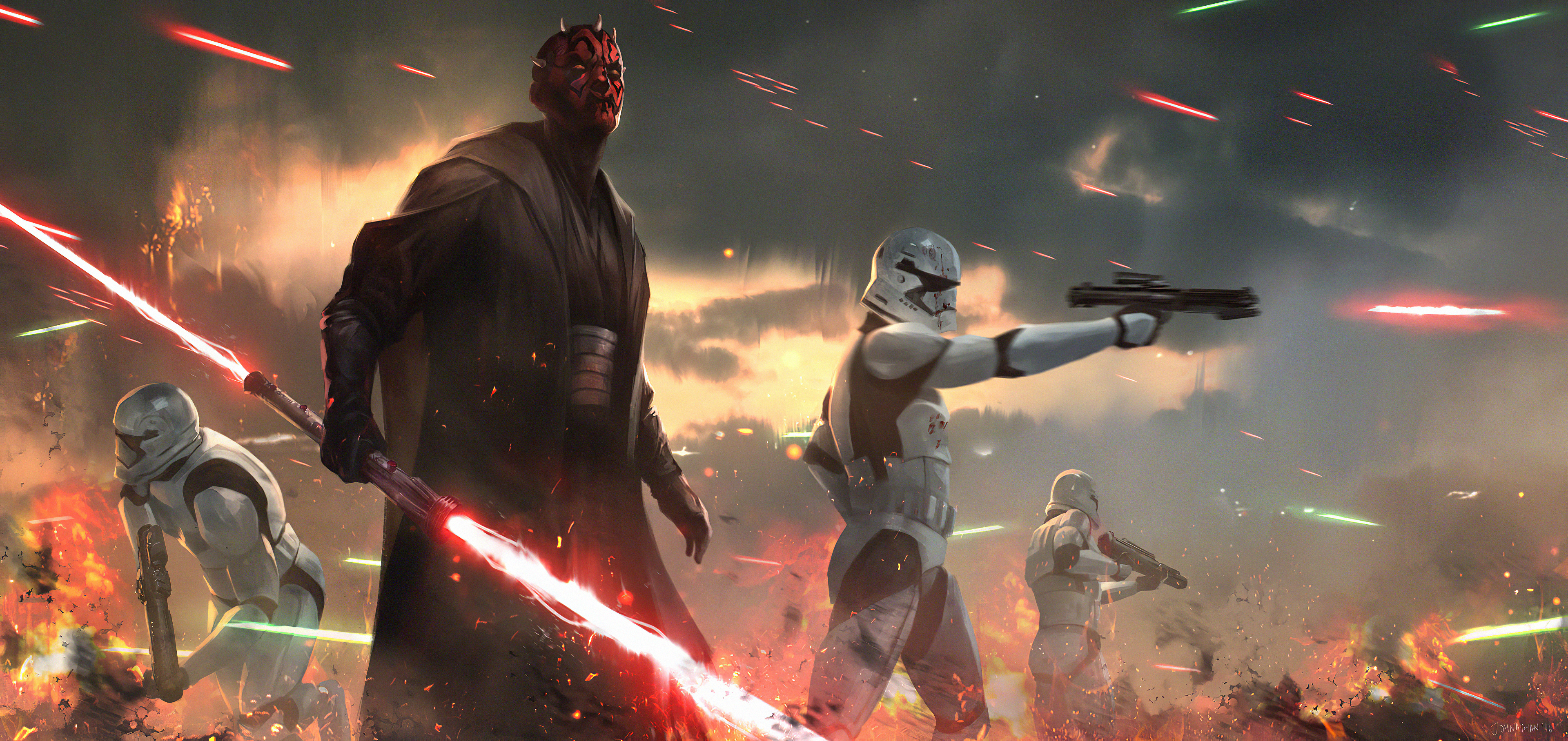 Darth Maul Star Wars Fanartwork Wallpaper, HD Movies Wallpaper, 4k Wallpaper Image, Background, Photos and Picture