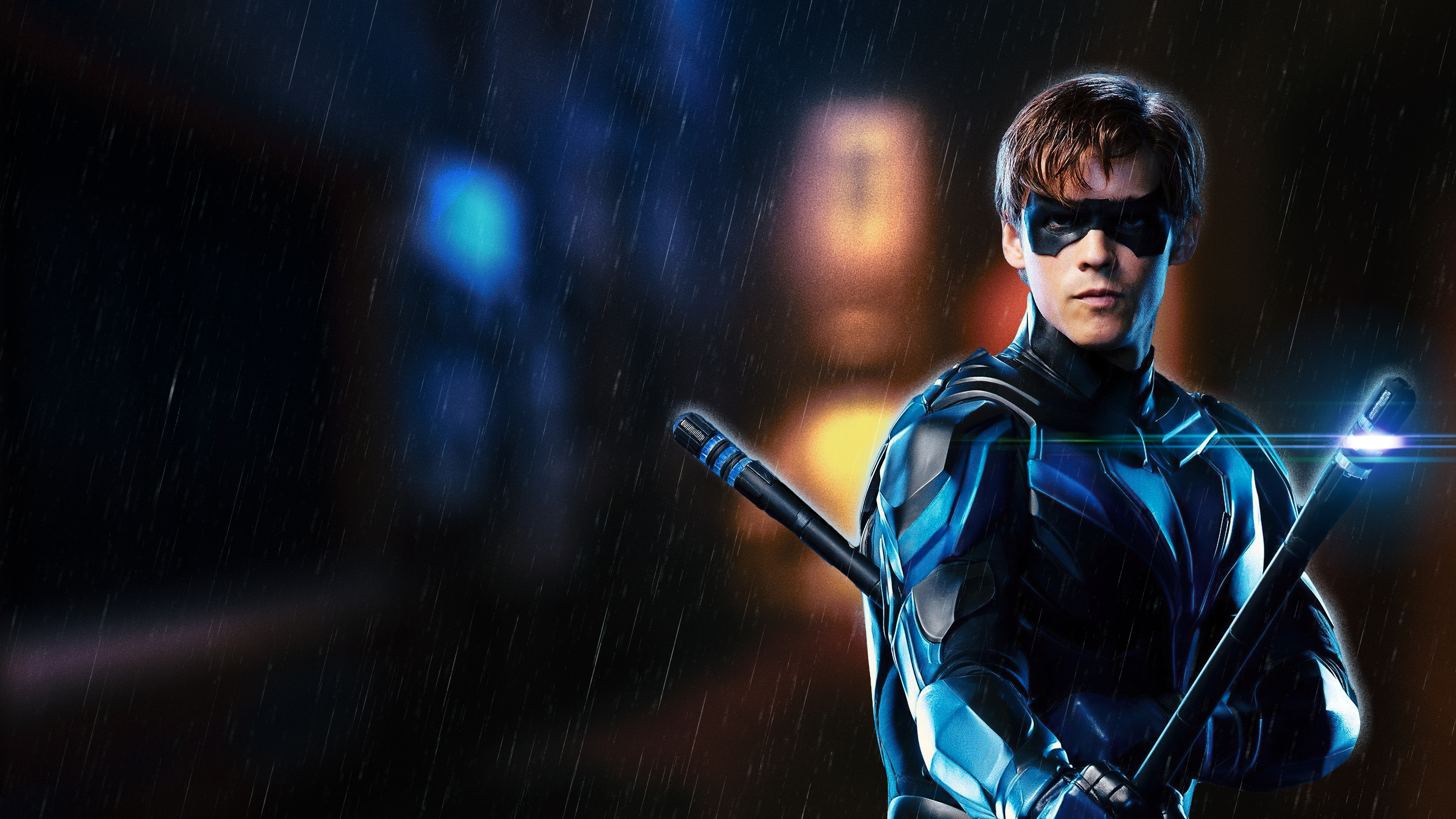 Dick Grayson Wallpaper 4K, Brenton Thwaites, Titans