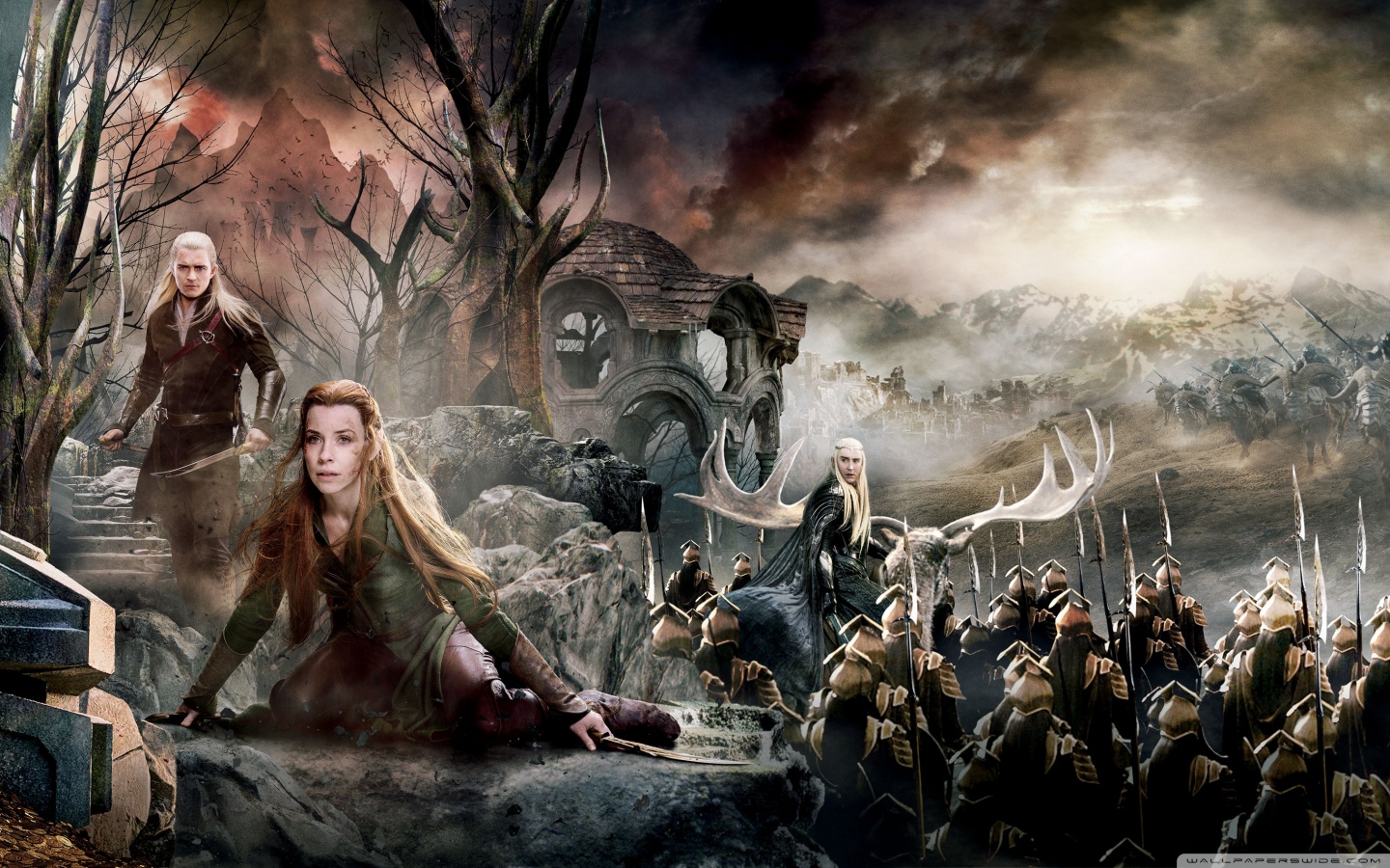 The Hobbit The Battle Of The Five Armies Dual Monitor 4K UHD Wallpaper for UltraHD Desktop and TV, Widescreen and UltraWide Display, Dual Monitor, Smartphone and Tablet Devices