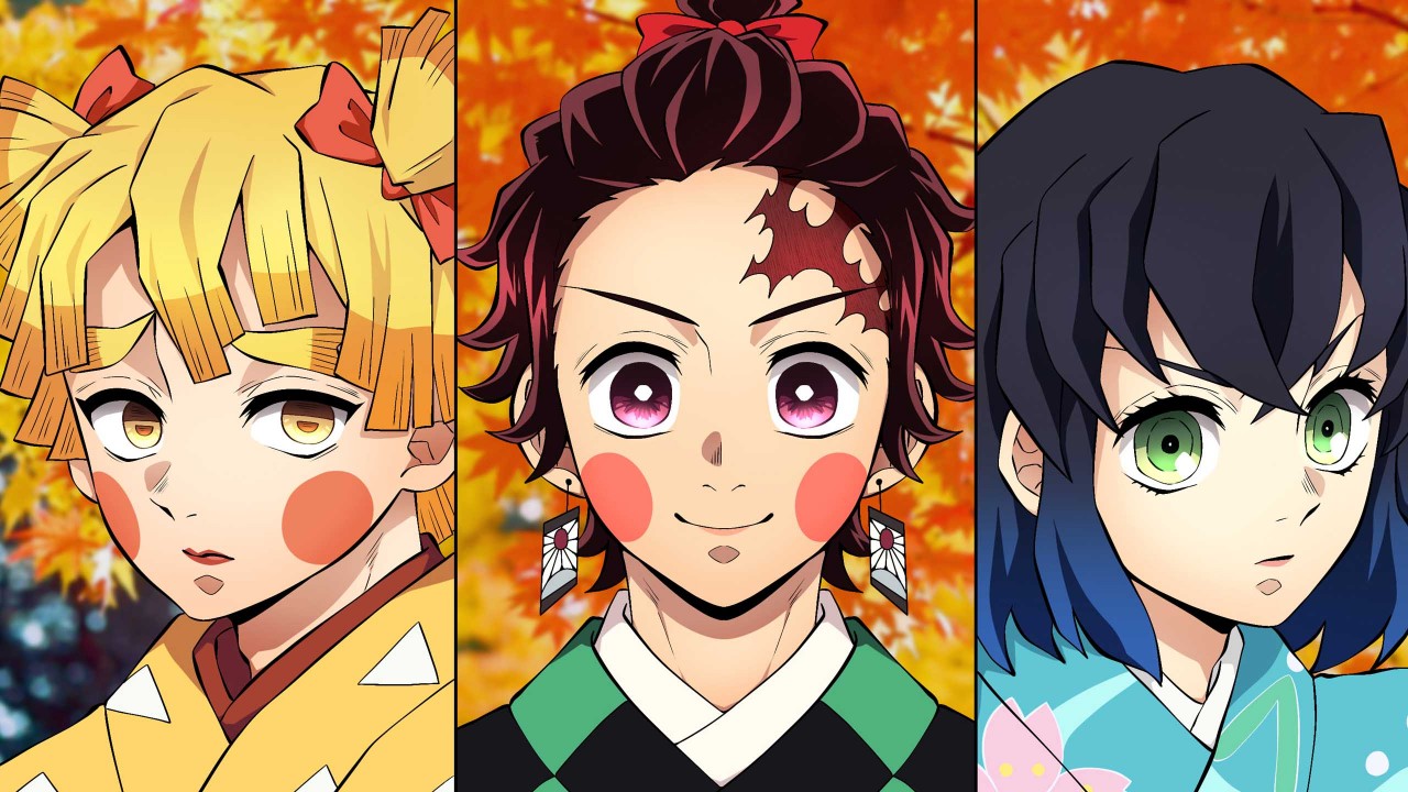 Inosuke Hashibira Tanjiro Kamado Zenitsu Agatsuma HD Demon Slayer Kimetsu no Yaiba Wallpaper