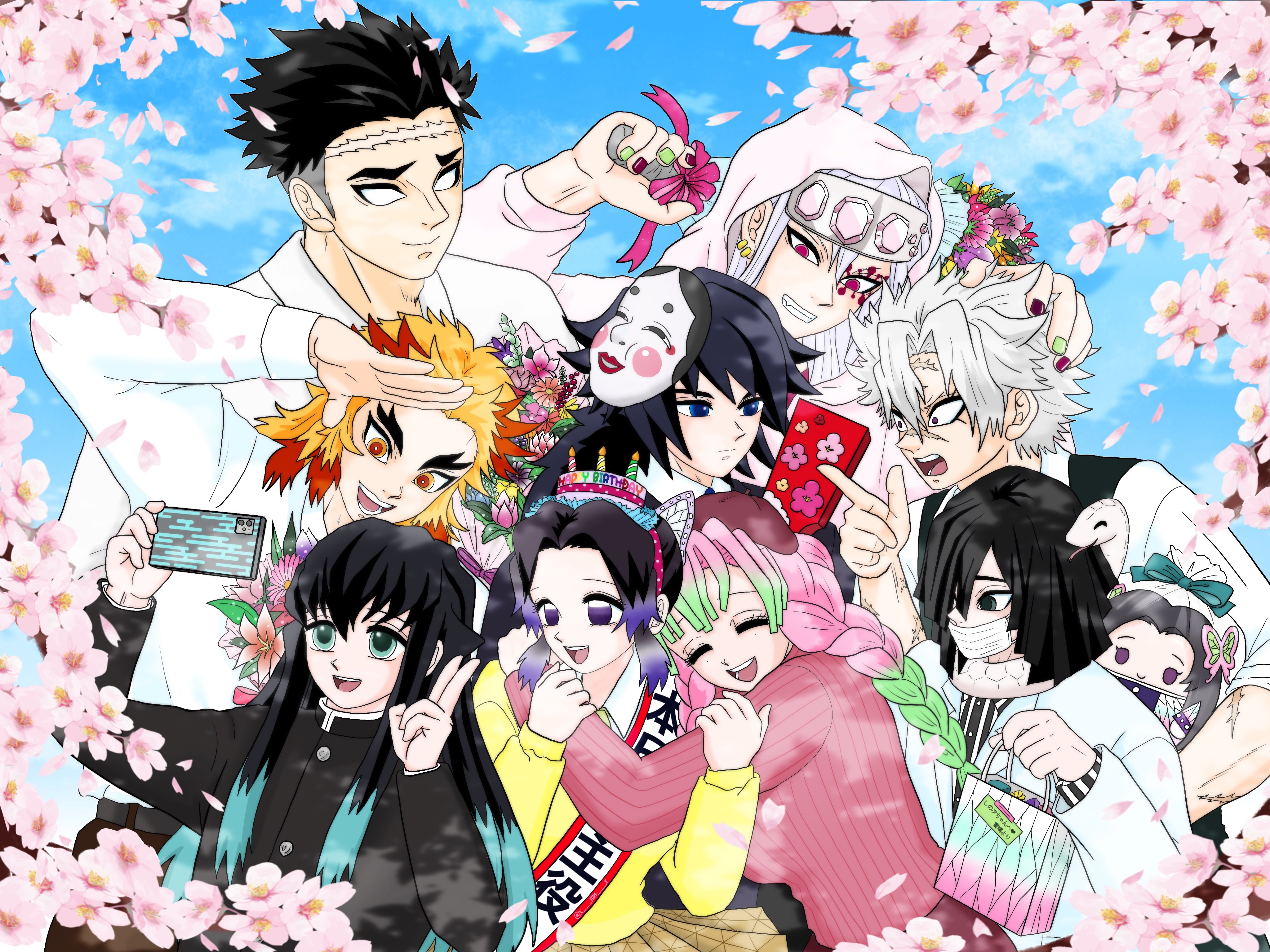 Demon Slayer Hashira United 4K Ultra HD Wallpaper