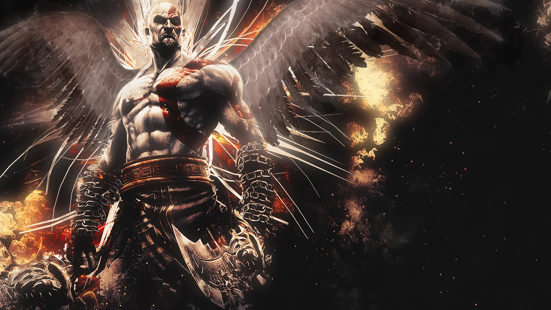 Kratos Wings HD God Of War III Wallpaper