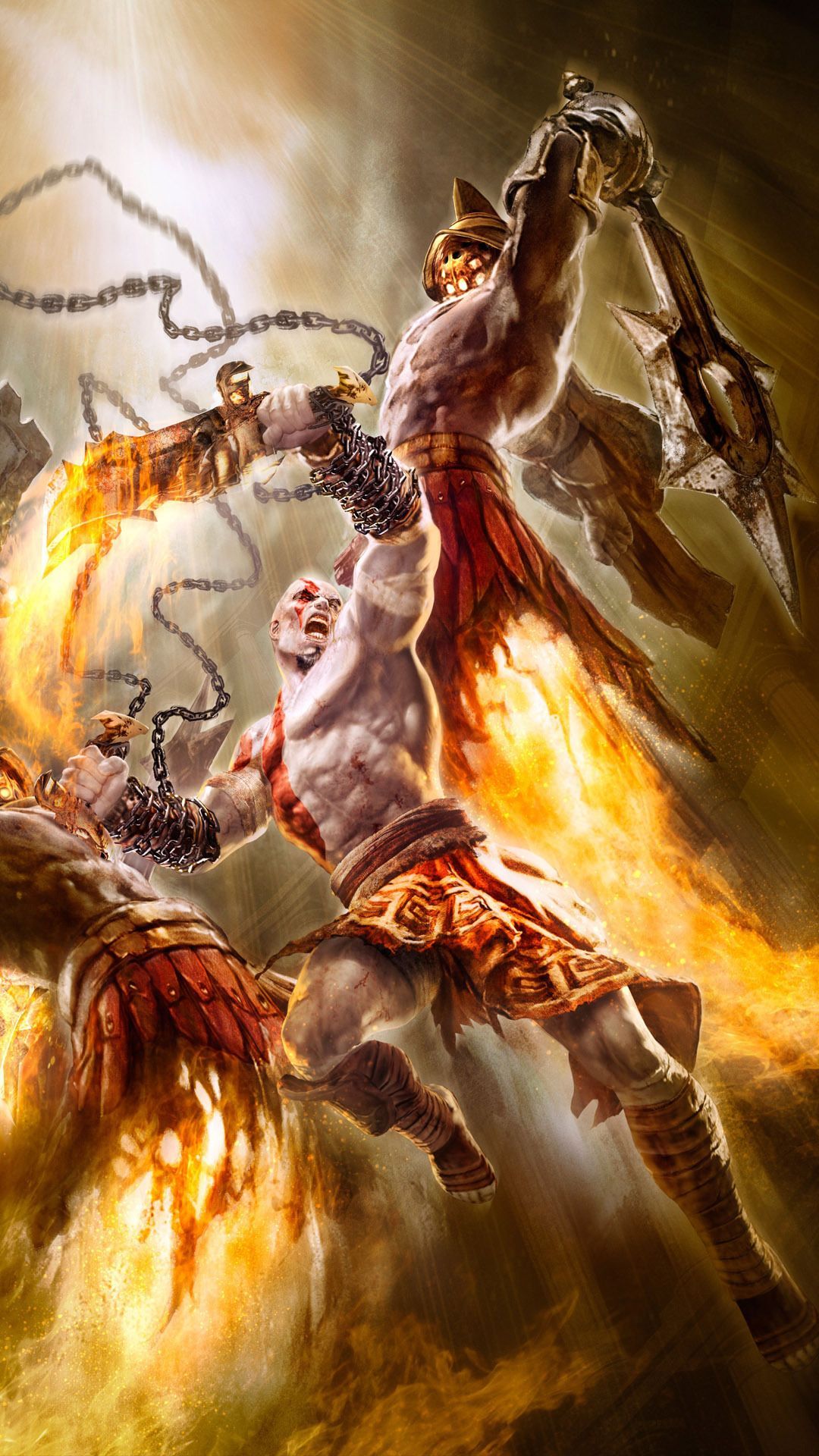 Wallpaper God of War vs Ghost Rider, God of War, Kratos, God of War Ascension, God of War Iii, Background Free Image