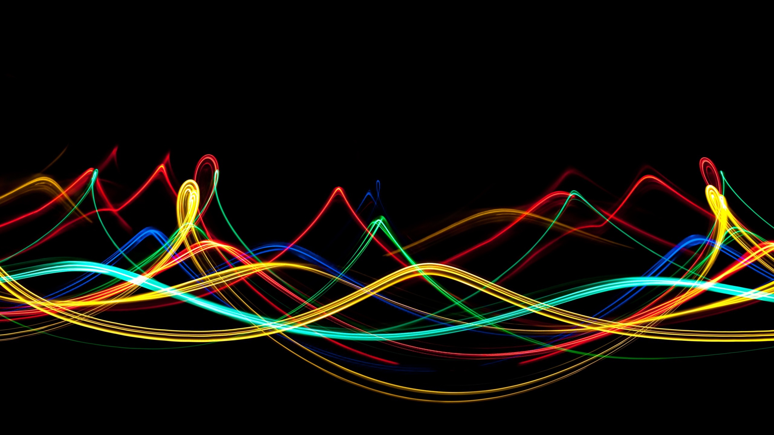 Wallpaper Red Yellow and Blue Light, Background Free Image