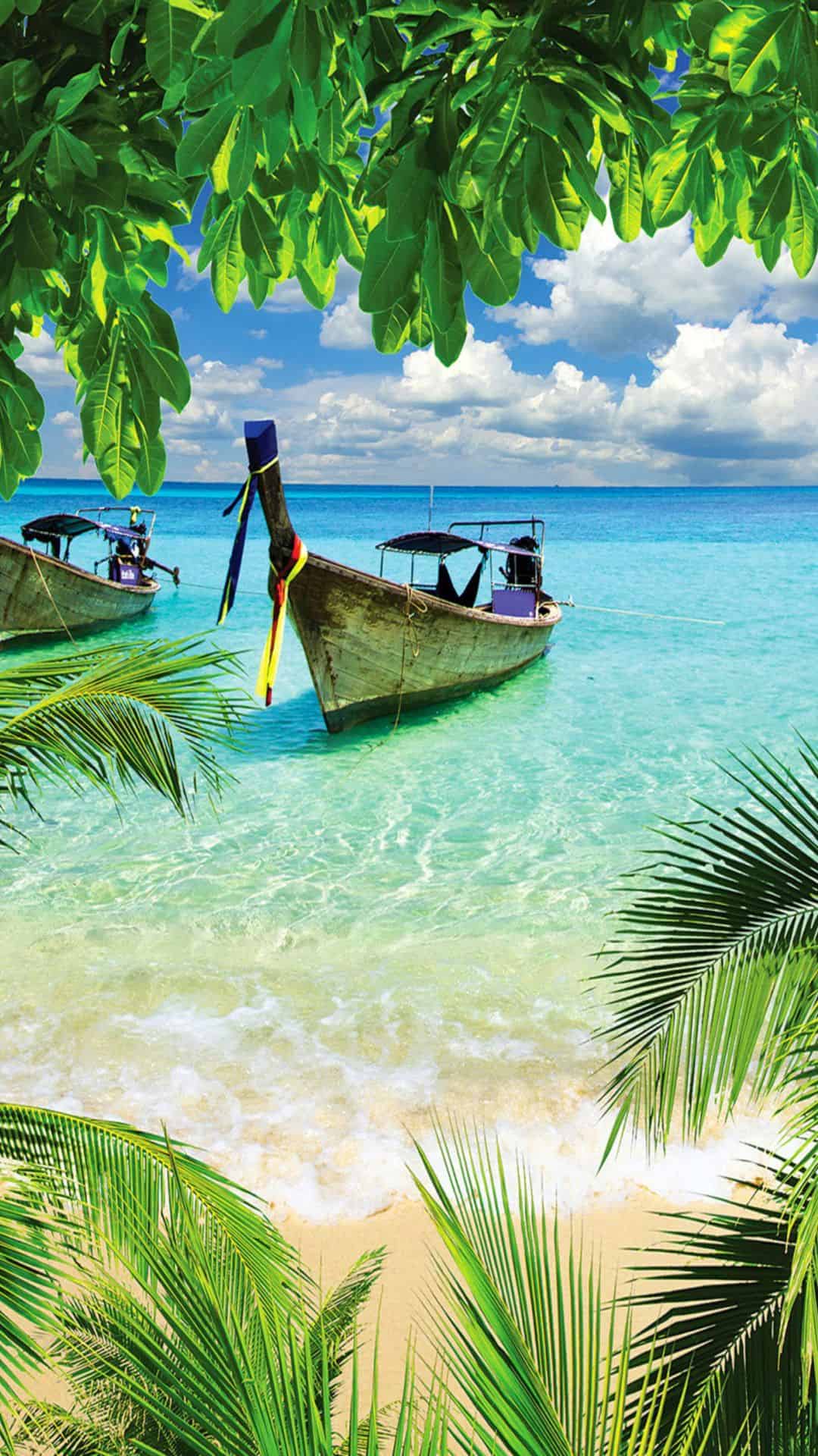 Tropical Beach iPhone Wallpaper, HD Tropical Beach iPhone Background on WallpaperBat