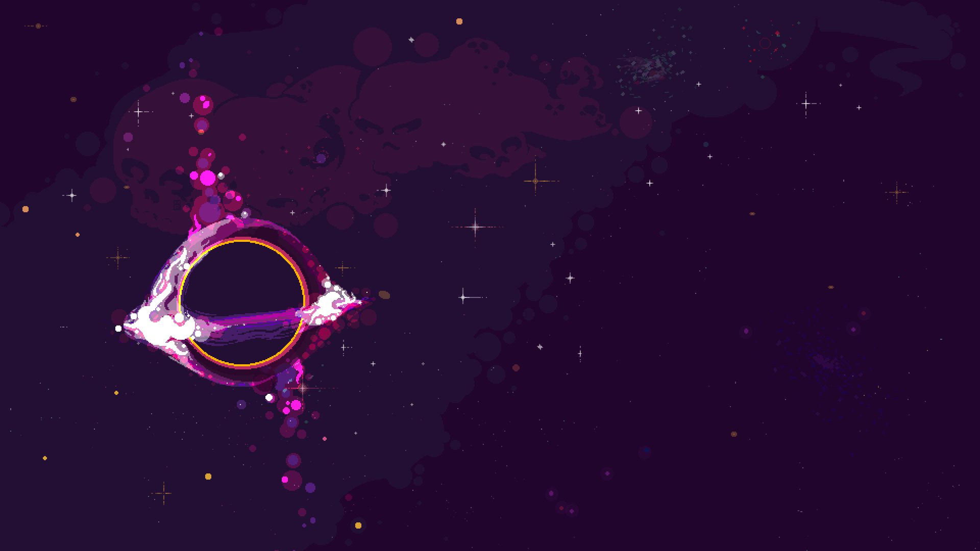 Space Pixel Art HD Desktop Wallpaper 49629