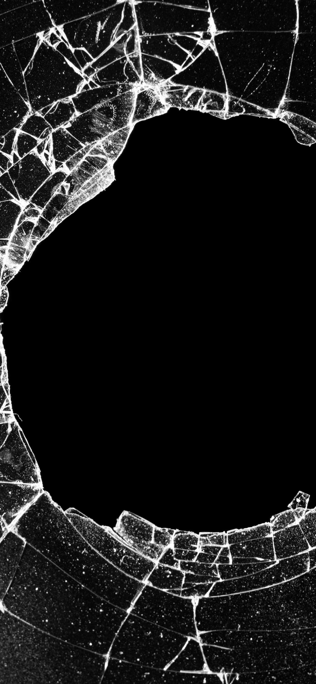Cracked screen Wallpaper 4K, 5K, Dark background