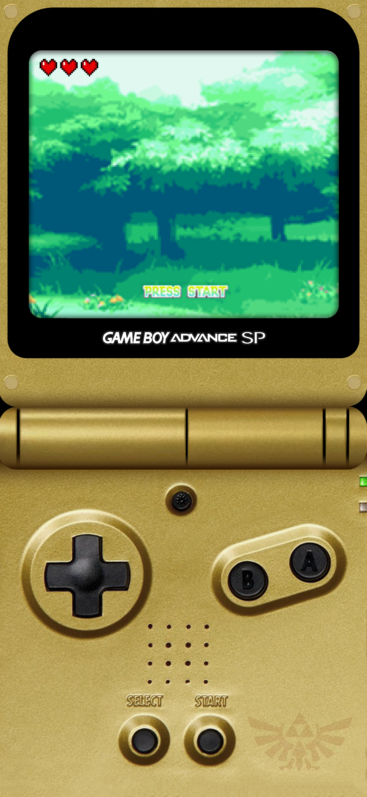 MC Zelda Game Boy Advance SP Wallpaper for iPhone 15 (pro / max)