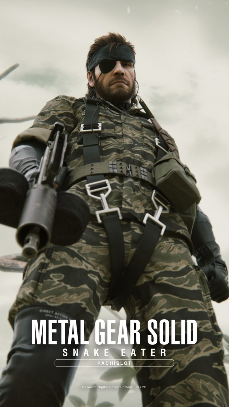 Official Metal Gear Solid Snake Eater Pachislot wallpaper released
