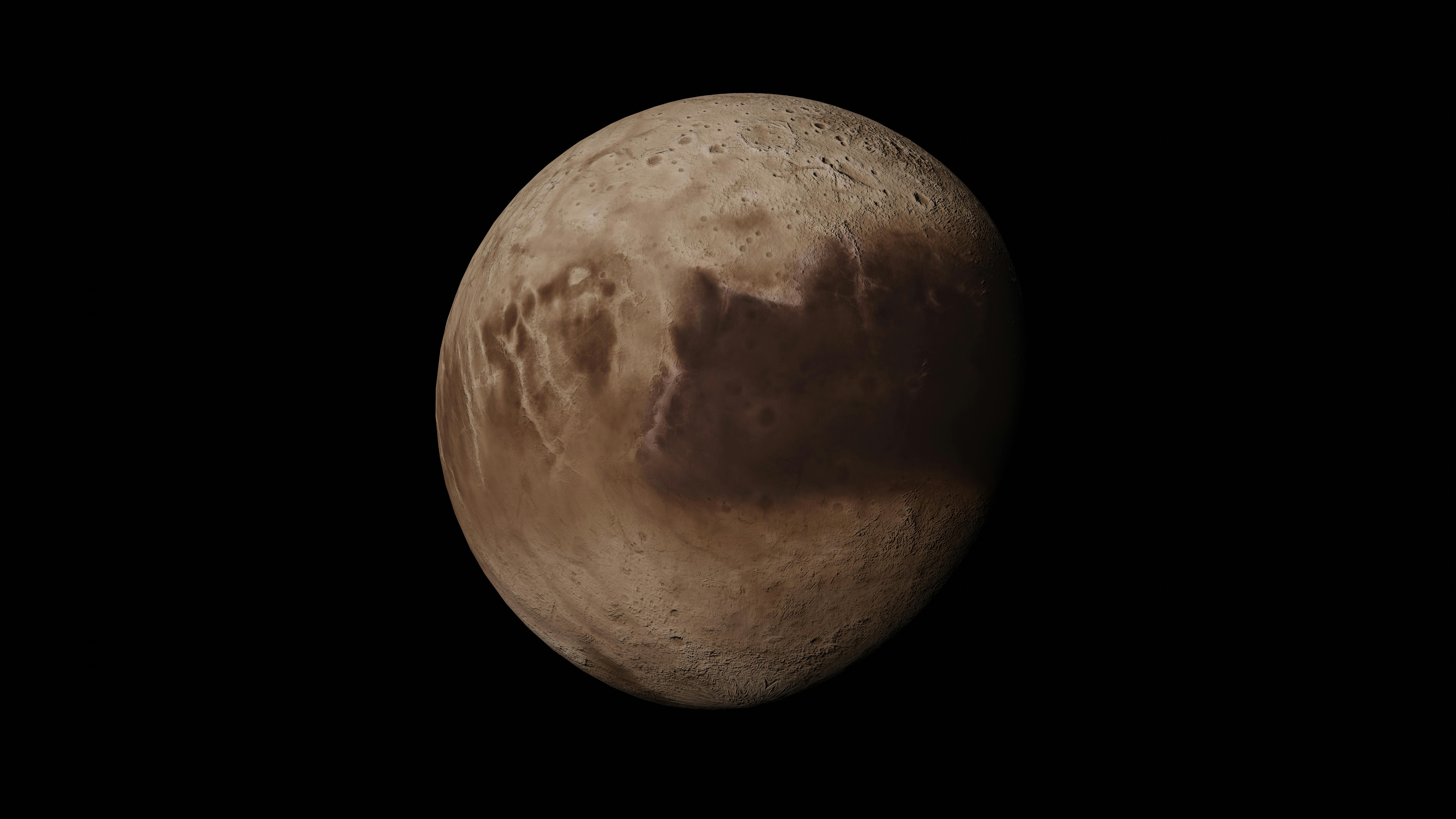 Mars On a Black Background · Free
