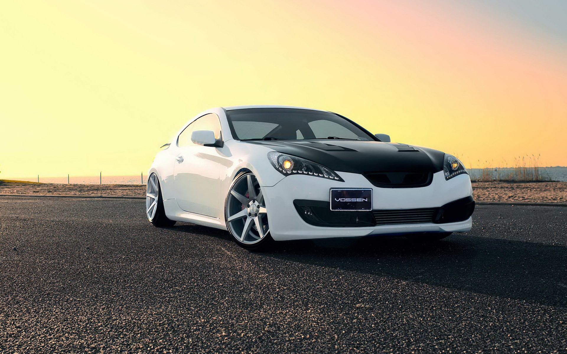 Wallpaper Hyundai Genesis white black car 1920x1200 Picture, Image