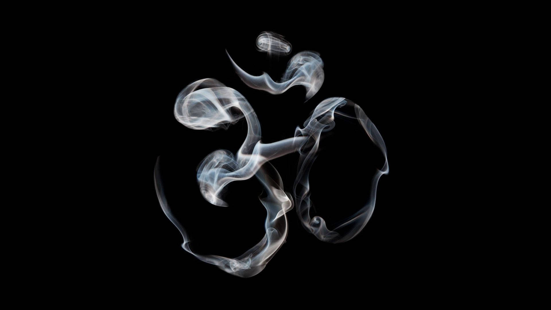 Download Dark Shiva Om Symbol Smoke Wallpaper