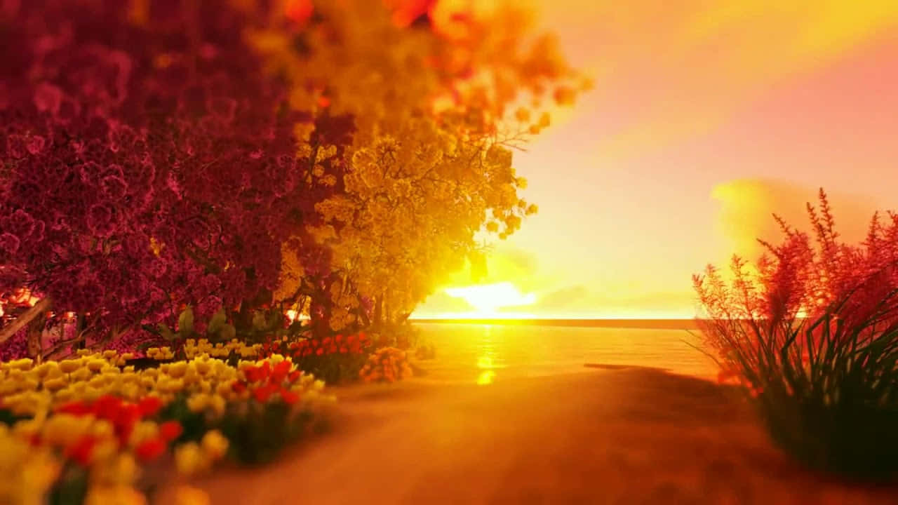 Download Visually stunning Music Video background featuring a vibrant spectrum of colors