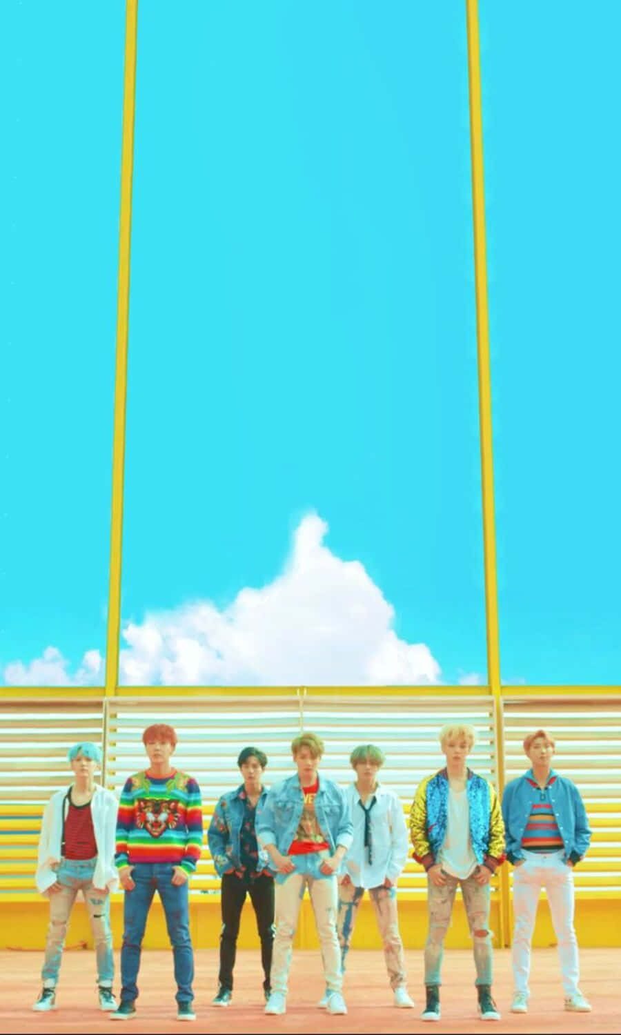 Download BTS in their captivating music video performance Wallpaper