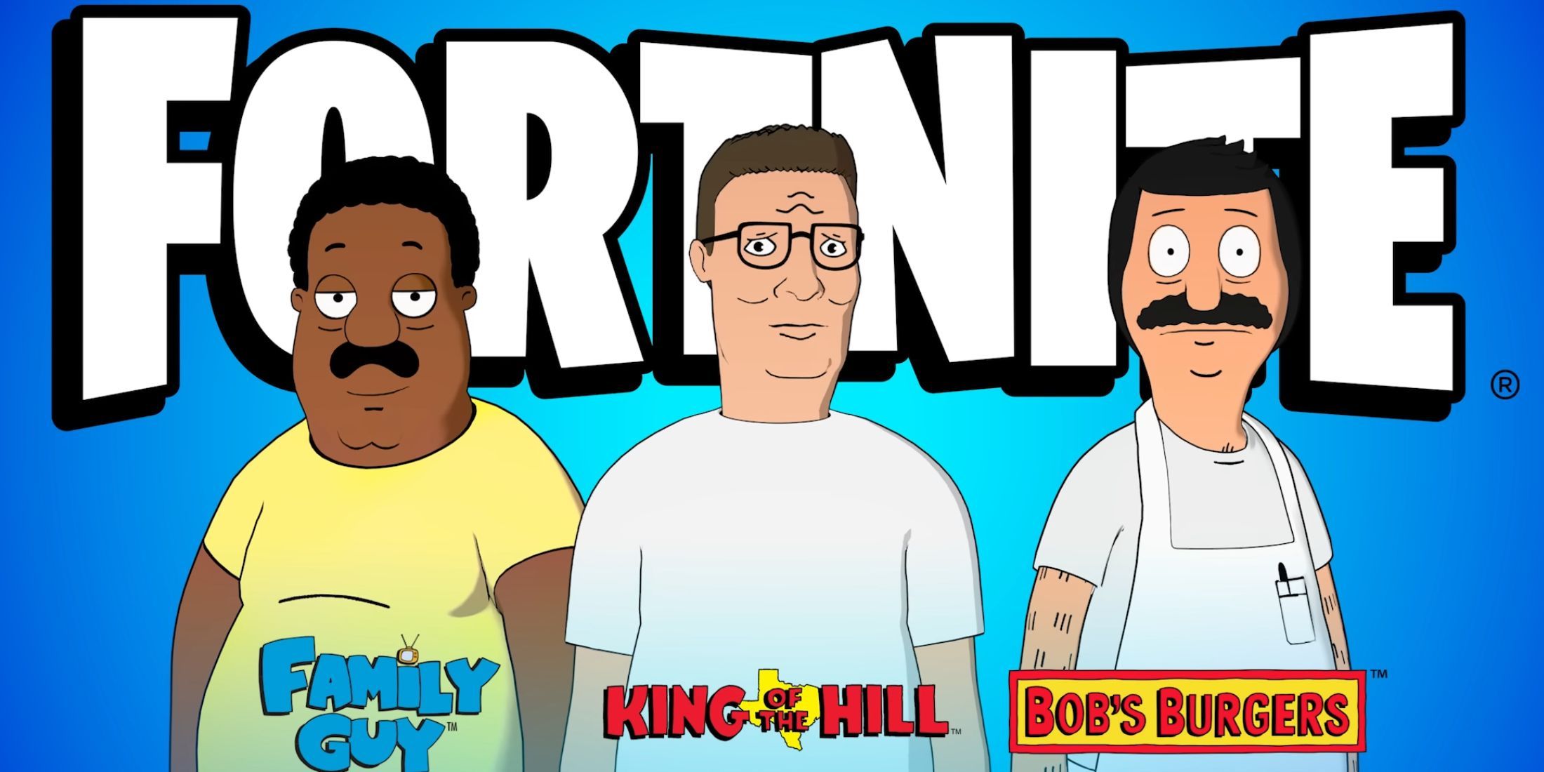 Fortnite Fans Are Loving the New Bob Belcher, Cleveland Brown, and Hank Hill Skins