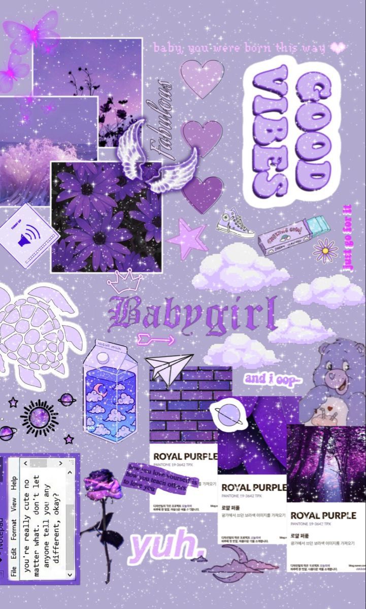 Purple aesthetic original wallpaper. Glittery wallpaper, iPhone wallpaper girly, Cute galaxy wallpaper