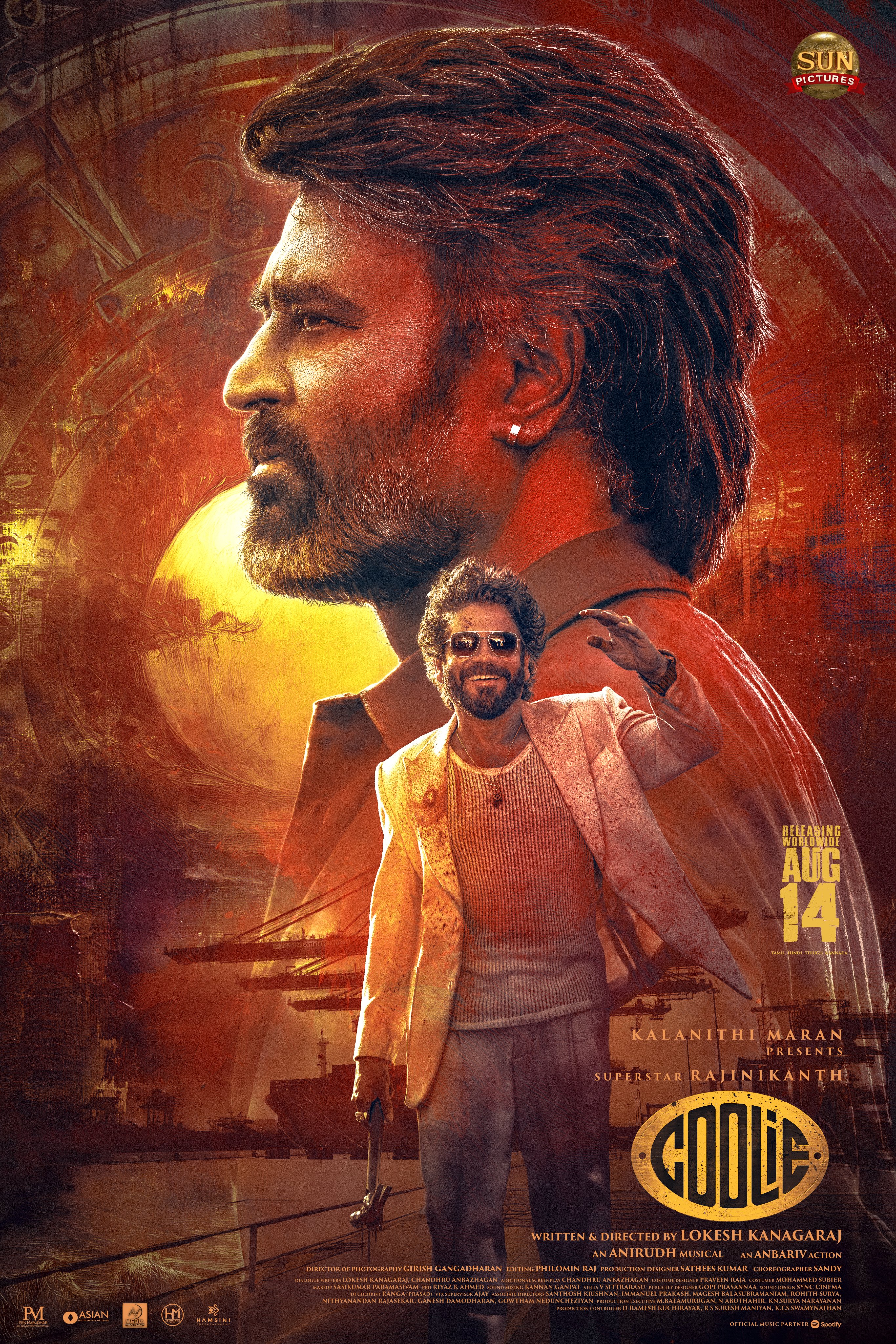 Quality Pixels - #Coolie UHD Posters!!! Size:170MB(3600 x 5400) Drive: #CoolieFromAug14 #QualityPixels