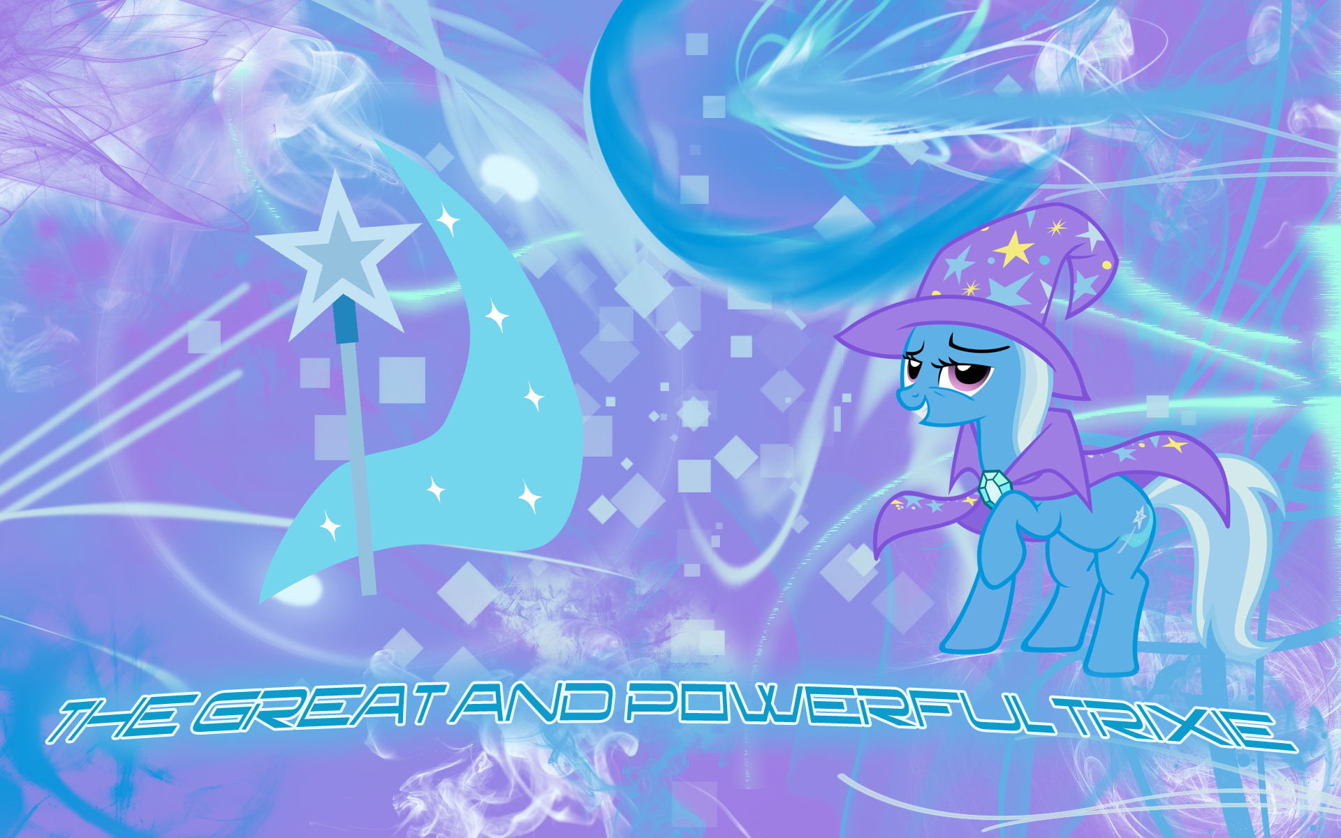 The Great And Powerful Trixie Wallpaper -Text- by TheLawn. My Little Pony wallpaper. My Little Wallpaper are Magic