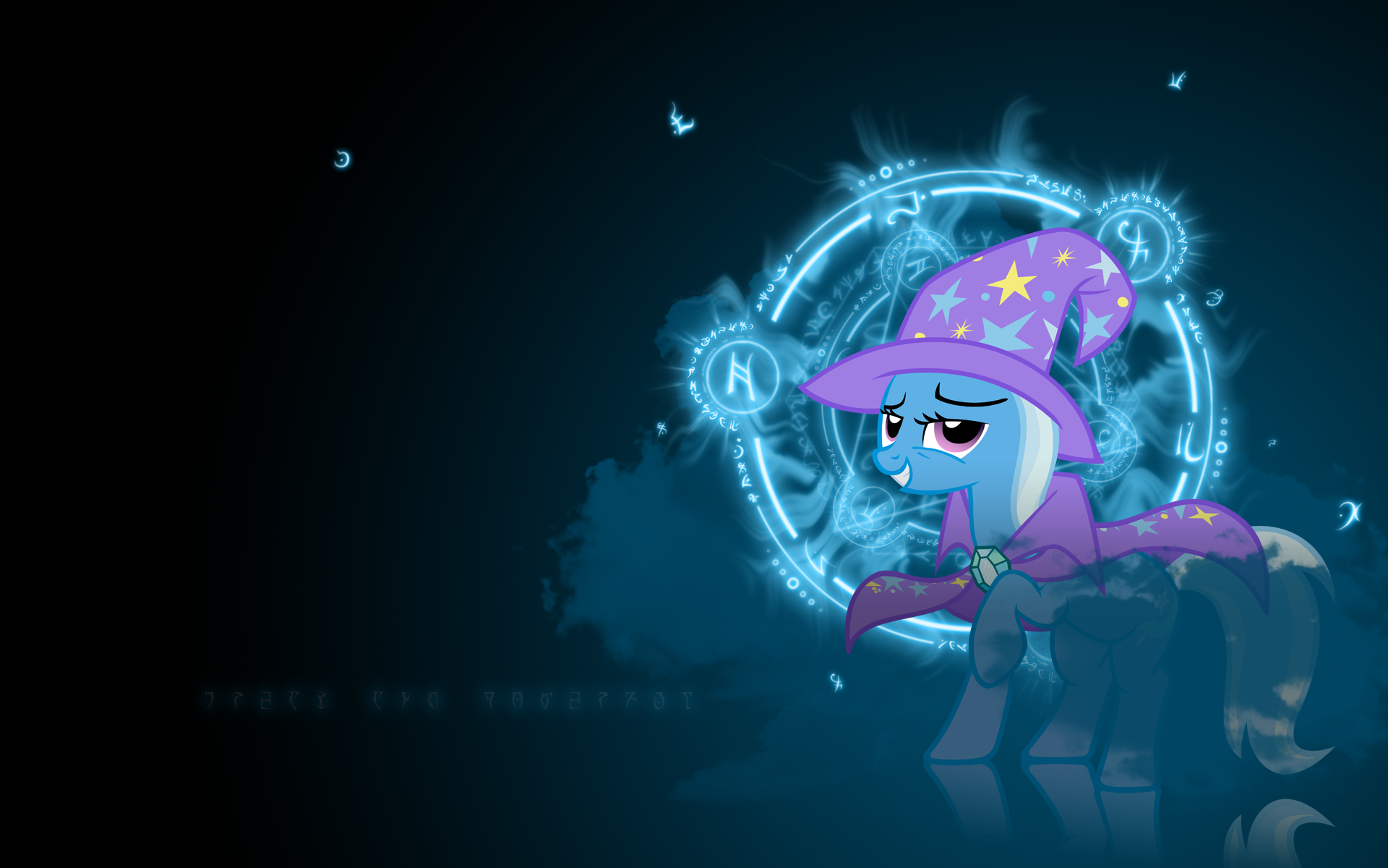 Great and Powerful Wallpaper by MisterLolrus and Vexx3. My Little Pony wallpaper. My Little Wallpaper are Magic