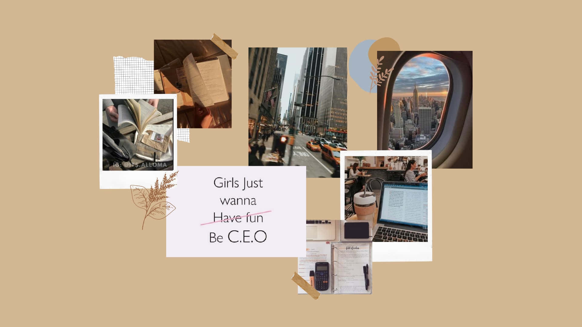 Download Downtown Girl Aesthetic Collage Wallpaper