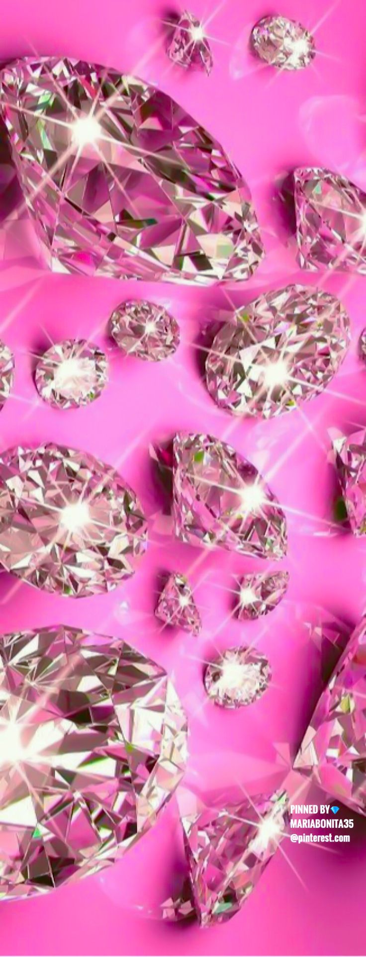 Pink Glitter Diamond Wallpaper