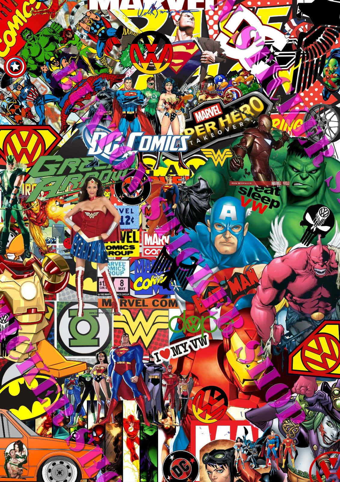 Download Get the latest updates on Marvel and DC's superhero stories in one place with the Marvel and DC iPhone! Wallpaper